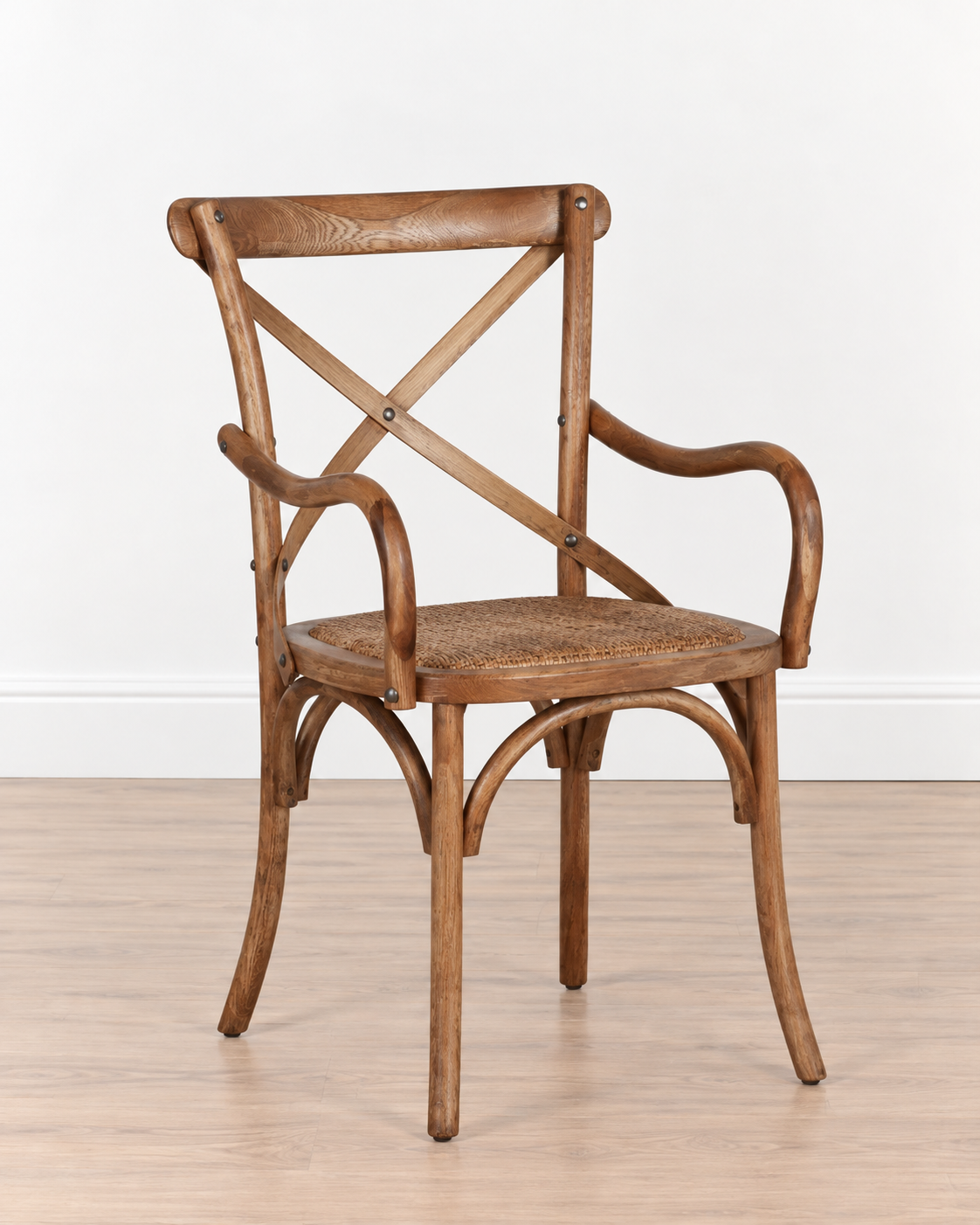 Jenny Crossback Armchair | Antique oak