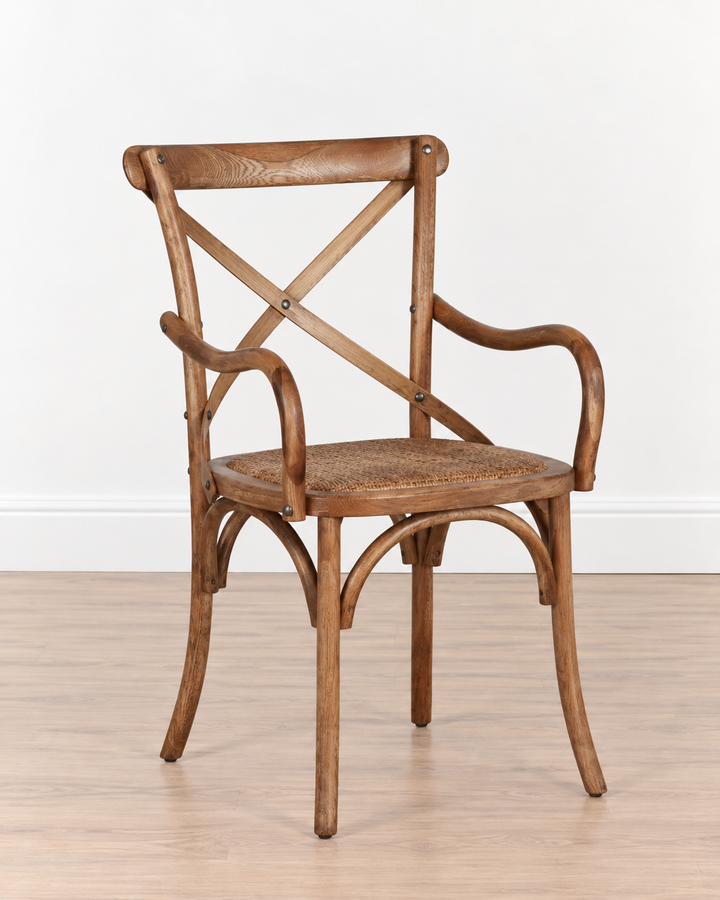 Jenny Crossback Armchair | Antique oak