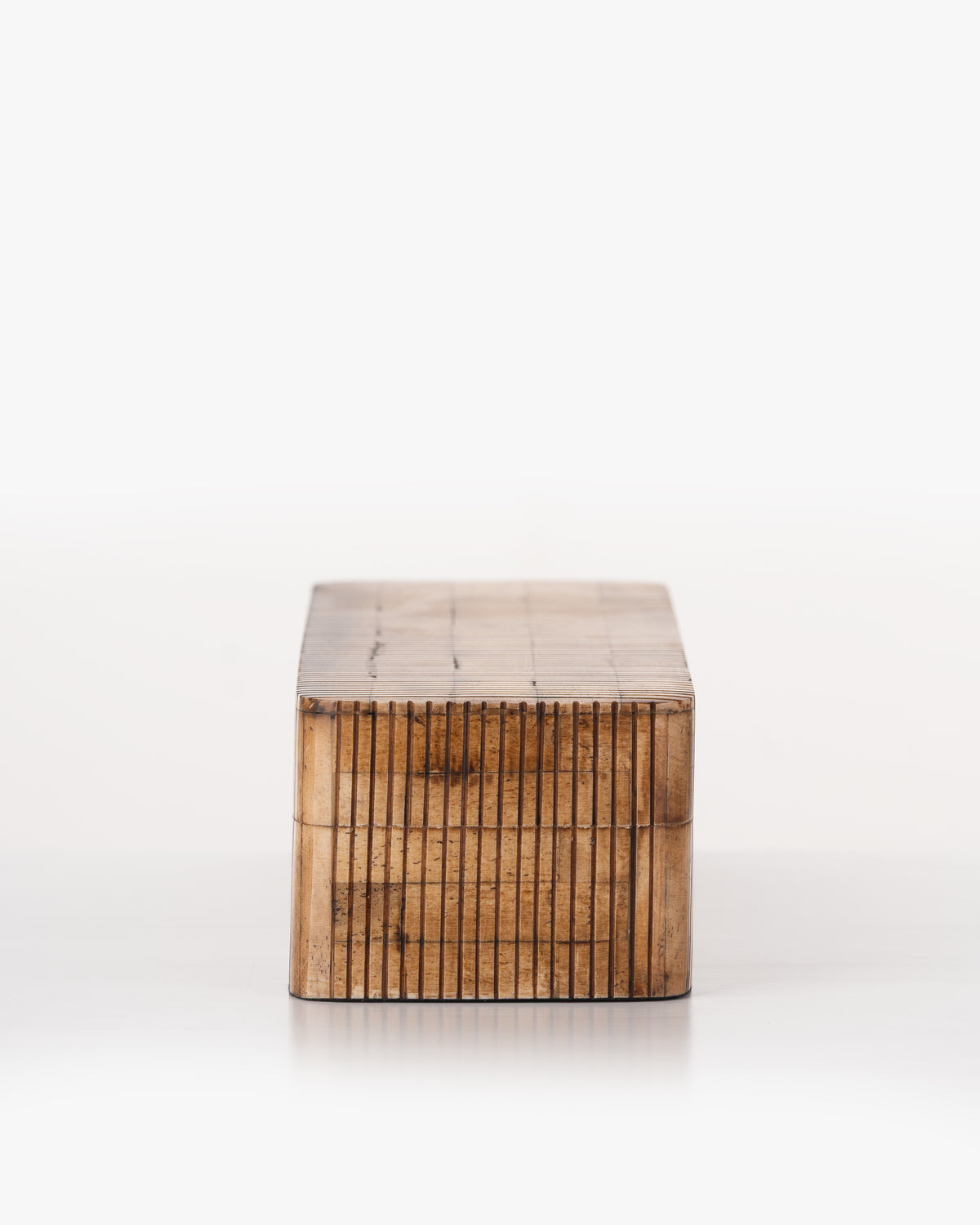 Collector's Cove Reeded Wood Box | Natural