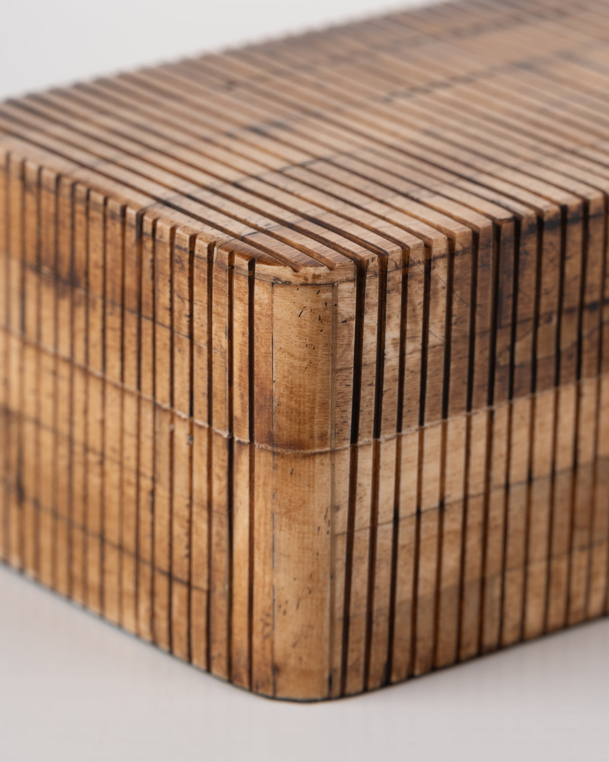 Collector's Cove Reeded Wood Box | Natural
