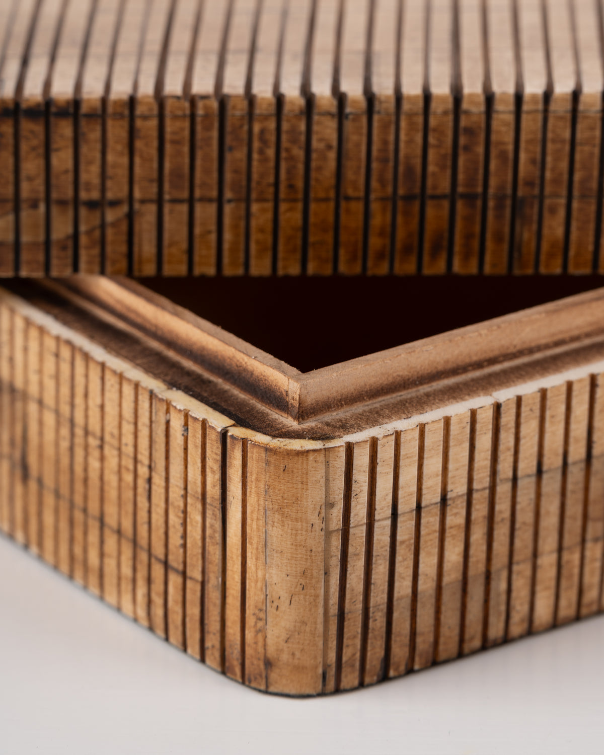 Collector's Cove Reeded Wood Box | Natural