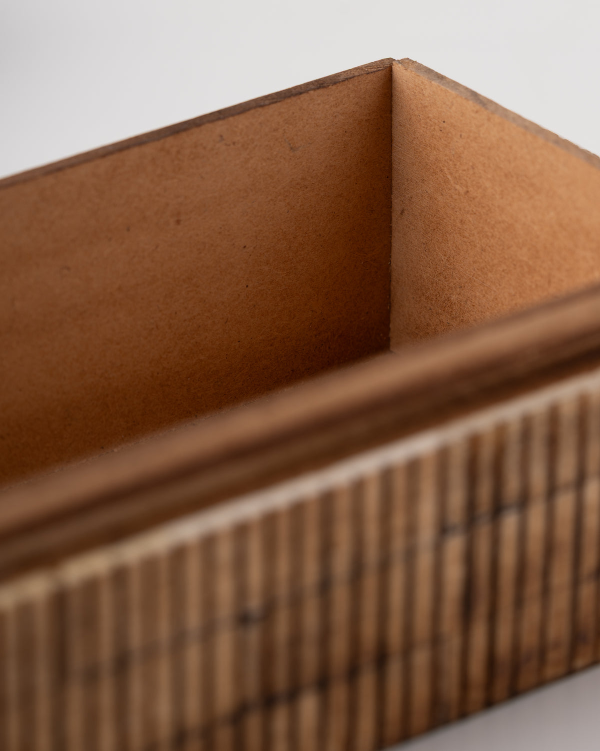 Collector's Cove Reeded Wood Box | Natural