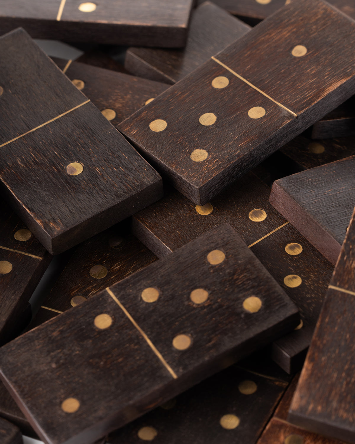 Collector's Cove Brass Inlay Domino Set