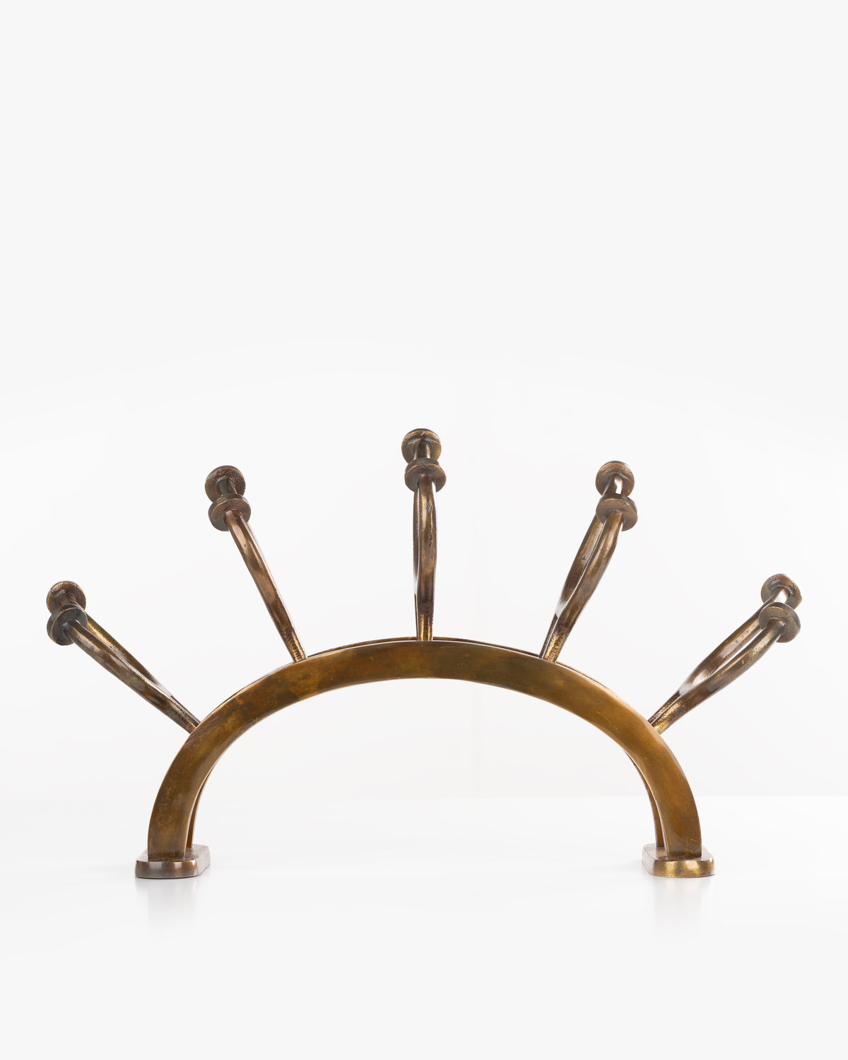 Vintage Brass Coat Rack