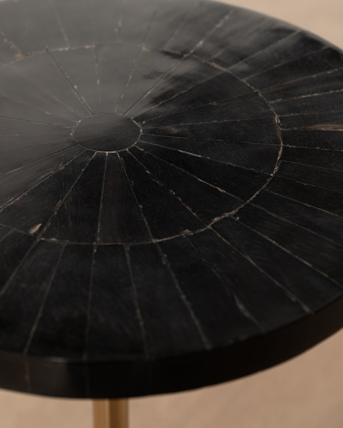 Collector's Cove Brass Stem Side Table