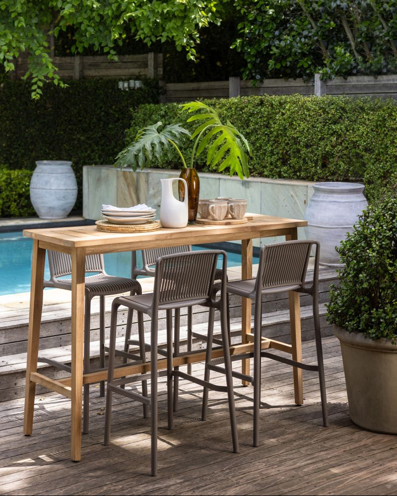 Al fresco Bianca Bar Chair | Taupe