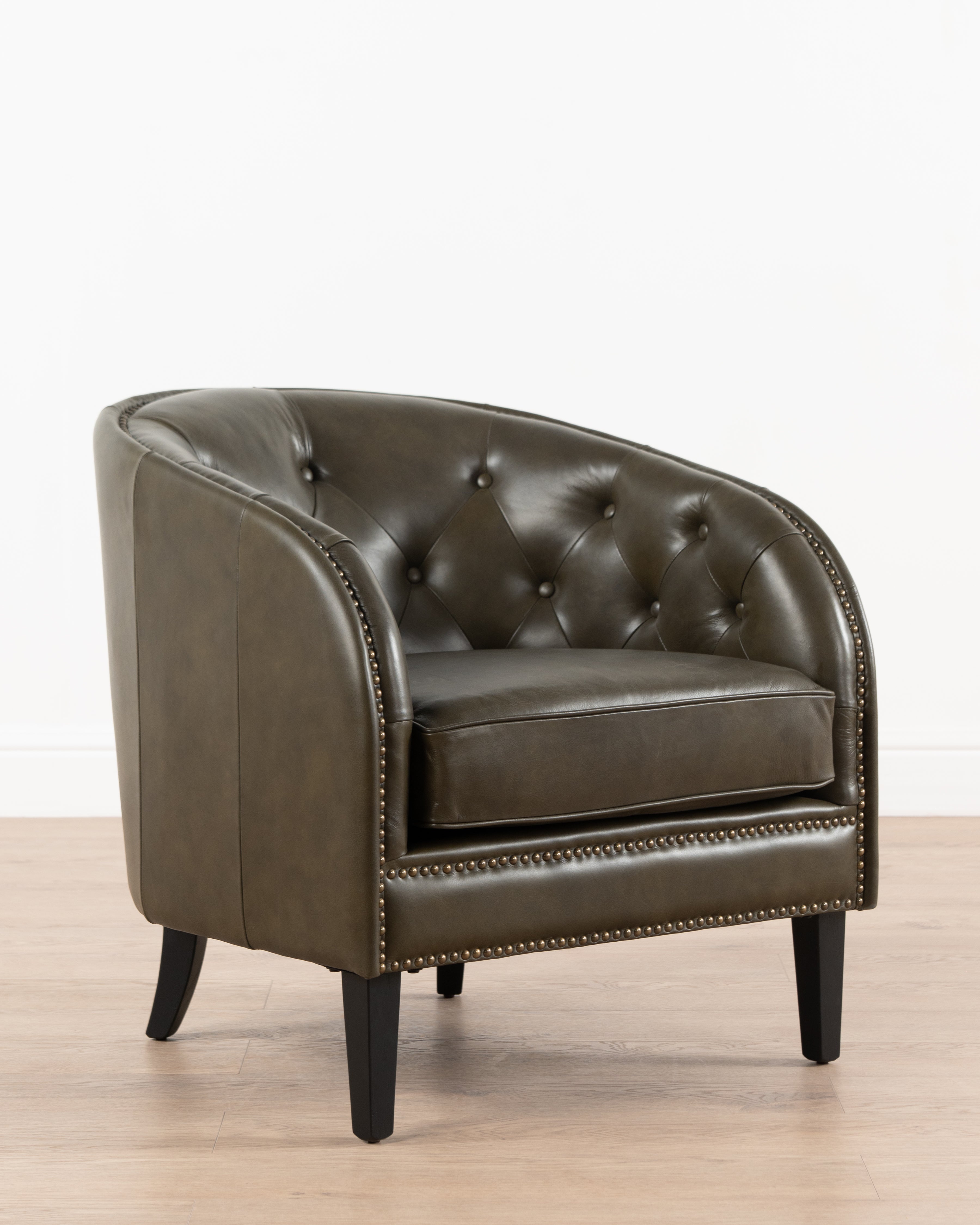 Auburn Leather Accent Chair