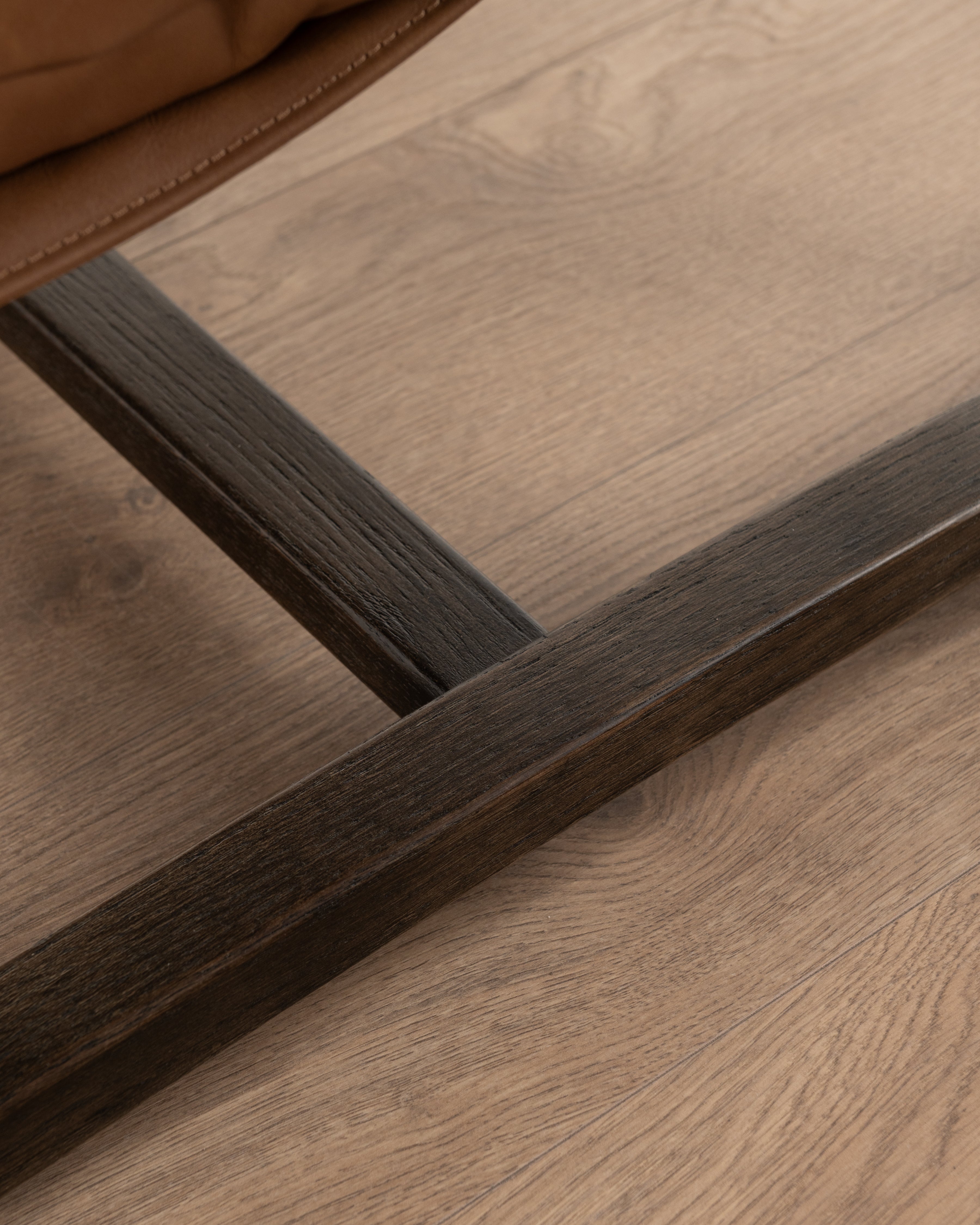 Brindle Leather Accent Chair
