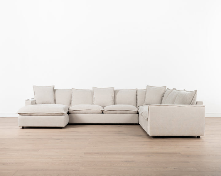 Maya 6-Seater Corner Unit | Stone