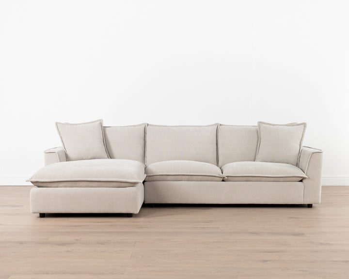 Maya 3-Seater Sofa with Daybed | Stone