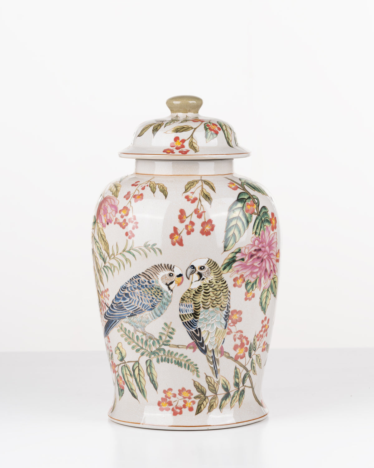 Jardin Aviary Ginger Jar
