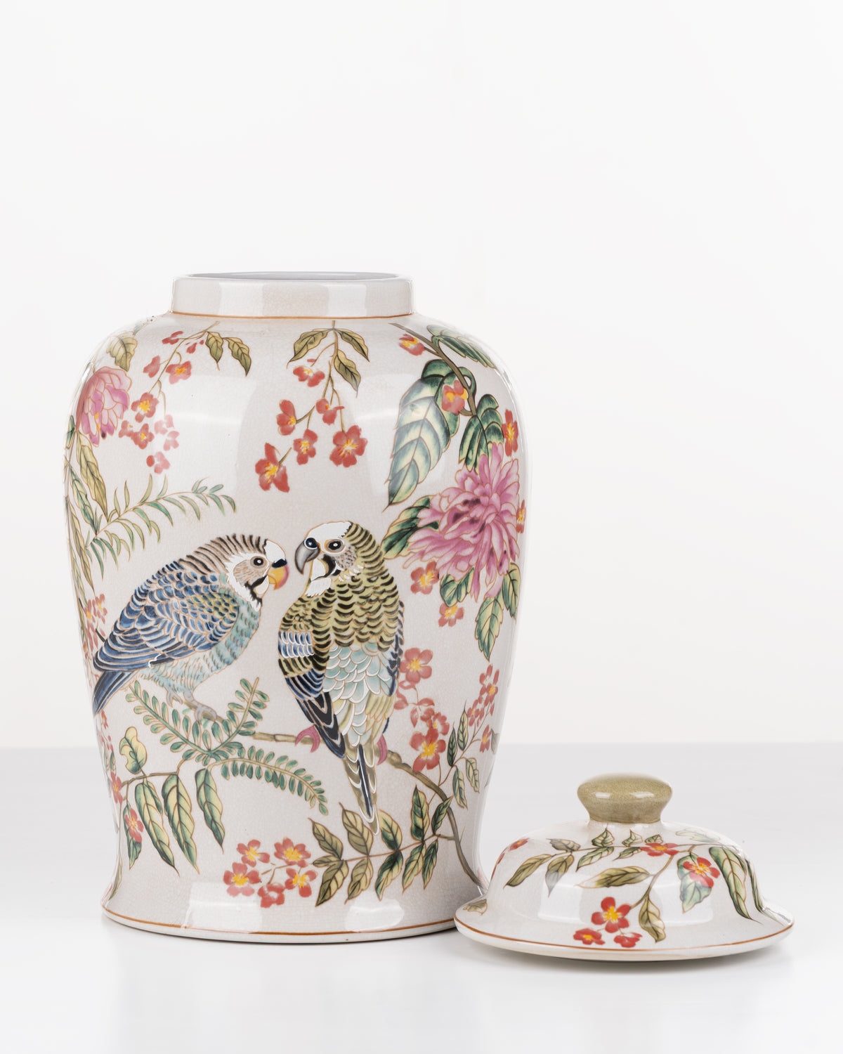 Jardin Aviary Ginger Jar