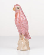 Pink Ceramic Parrot
