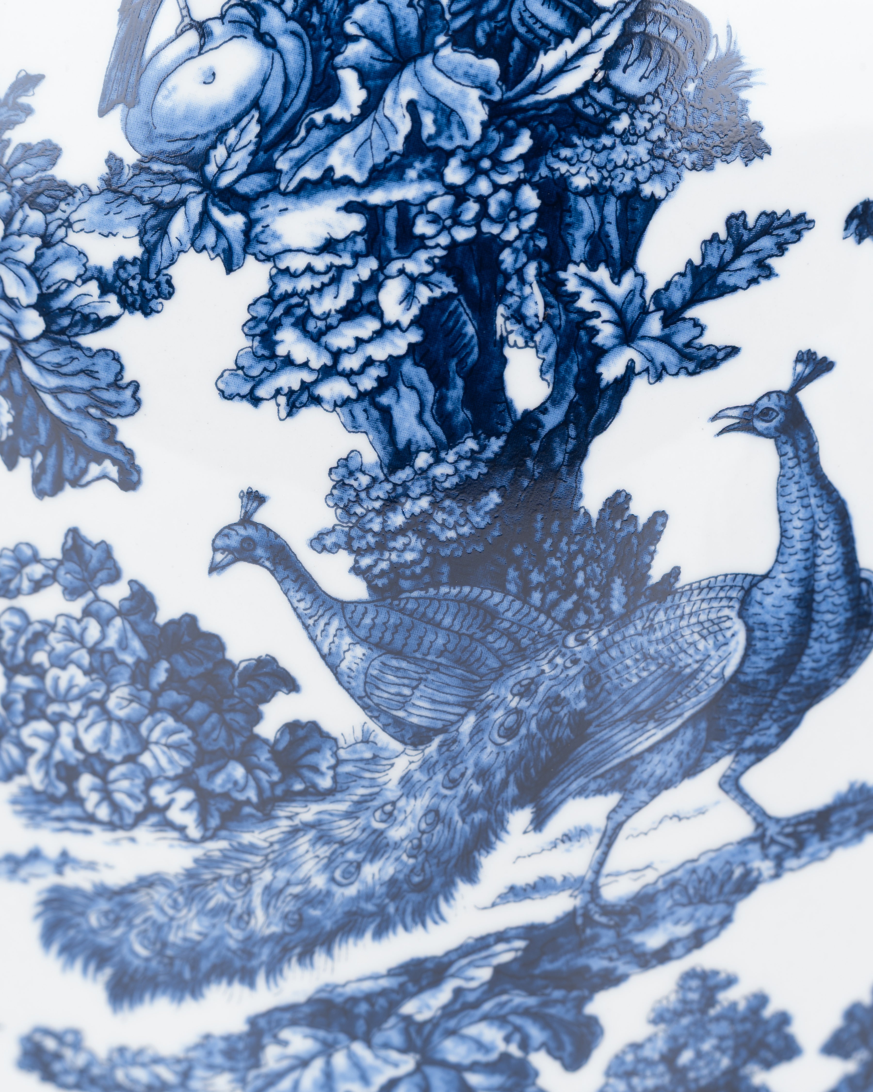Peacock Blue Ceramic Ginger Jar