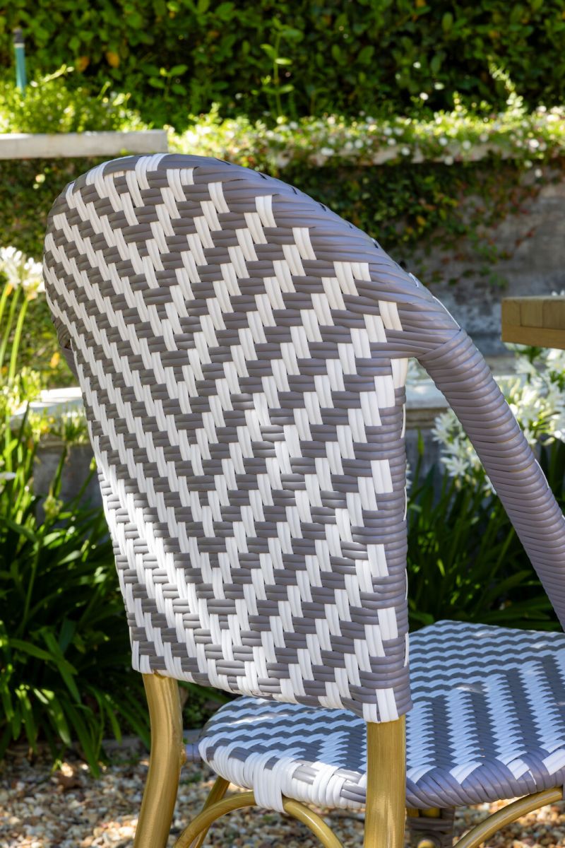 Brioche Arrow Weave Chair | Grey