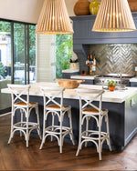 Jenny Crossback Counter Stool | White