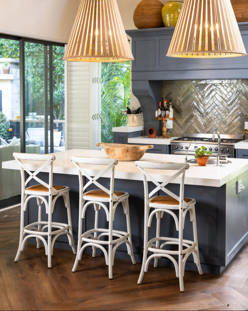 Jenny Crossback Counter Stool | White