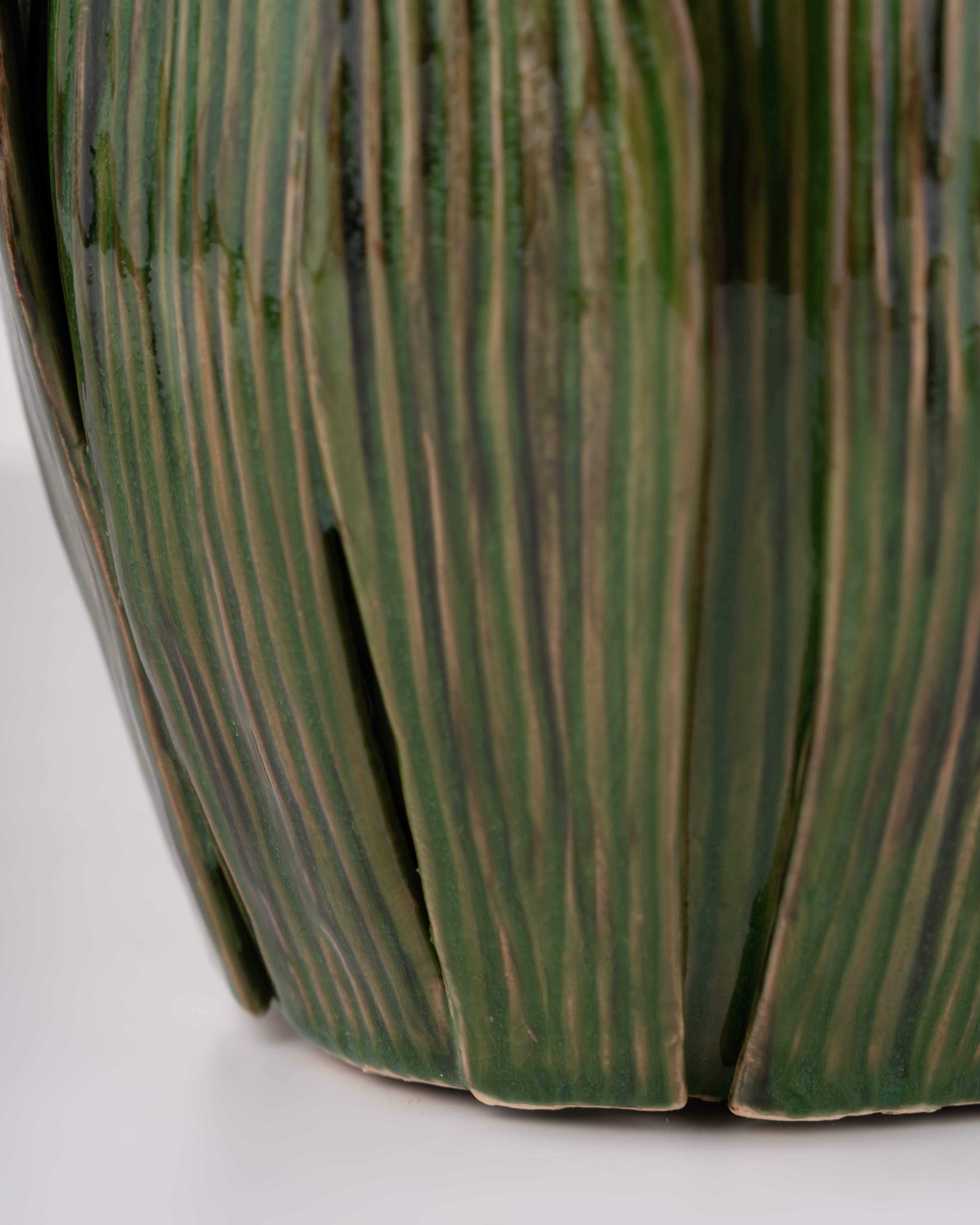 Forest Leaf Ceramic Vase