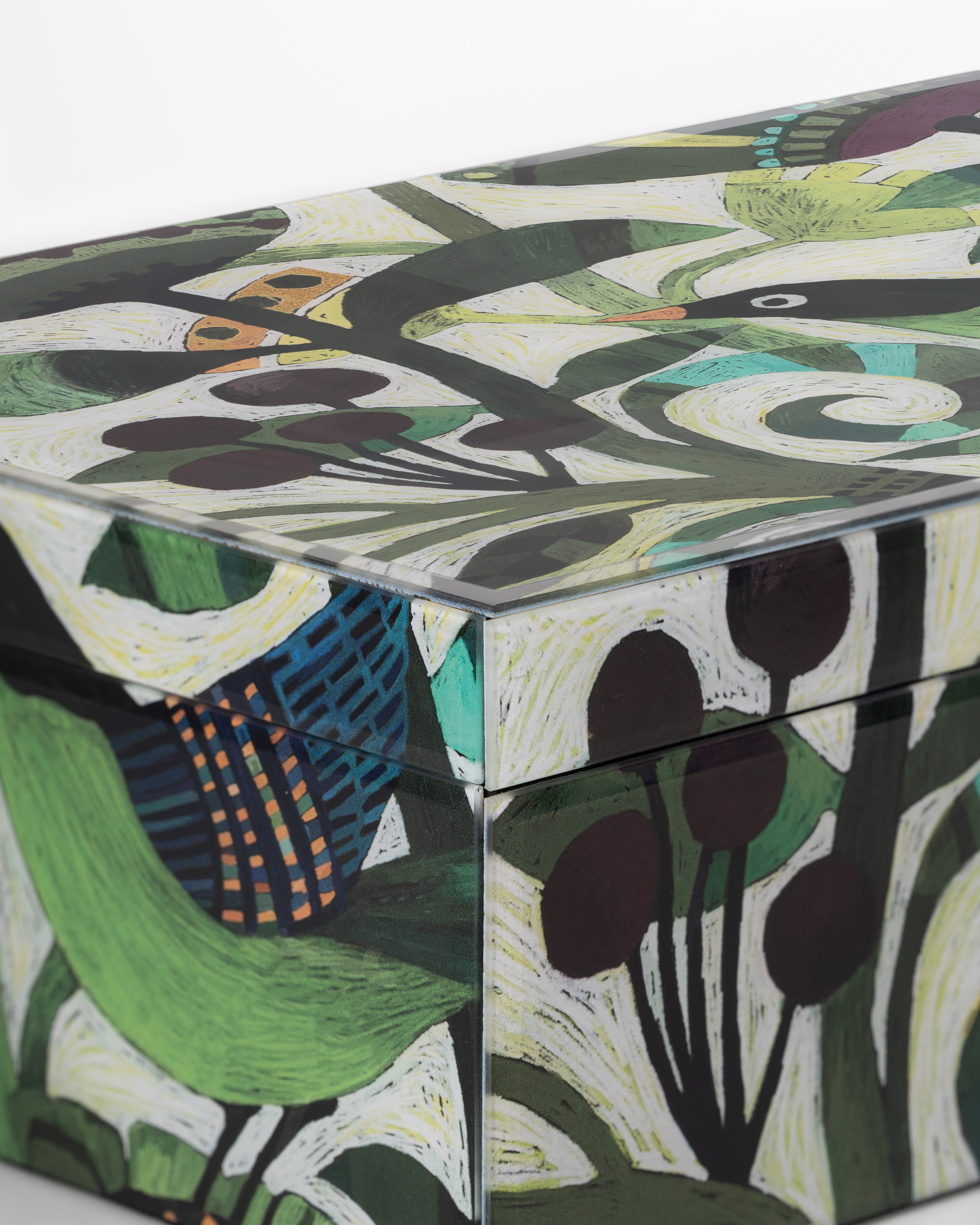 Birdsong Glass Storage Box | Large