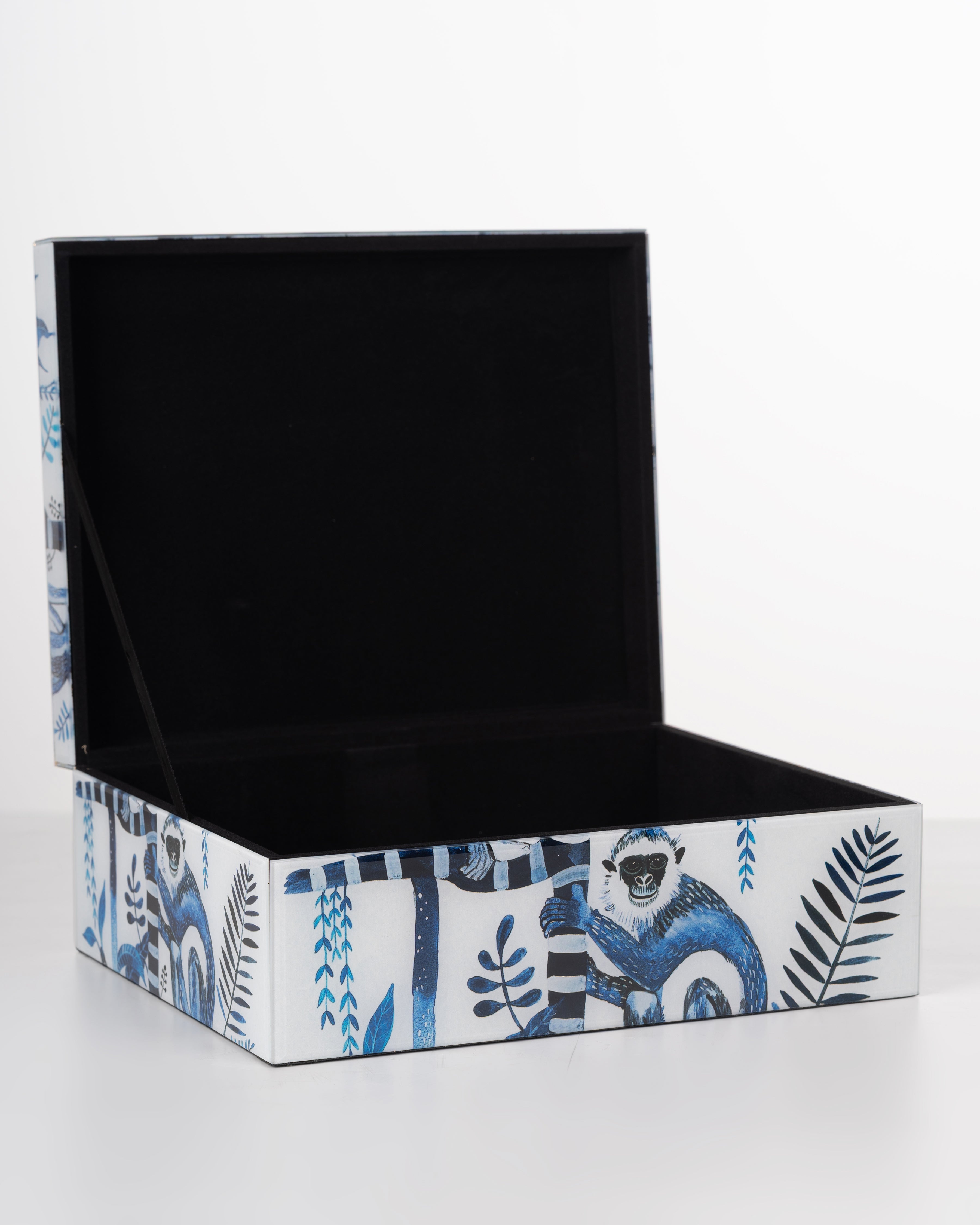 Palm Monkey Glass Storage Box | Large