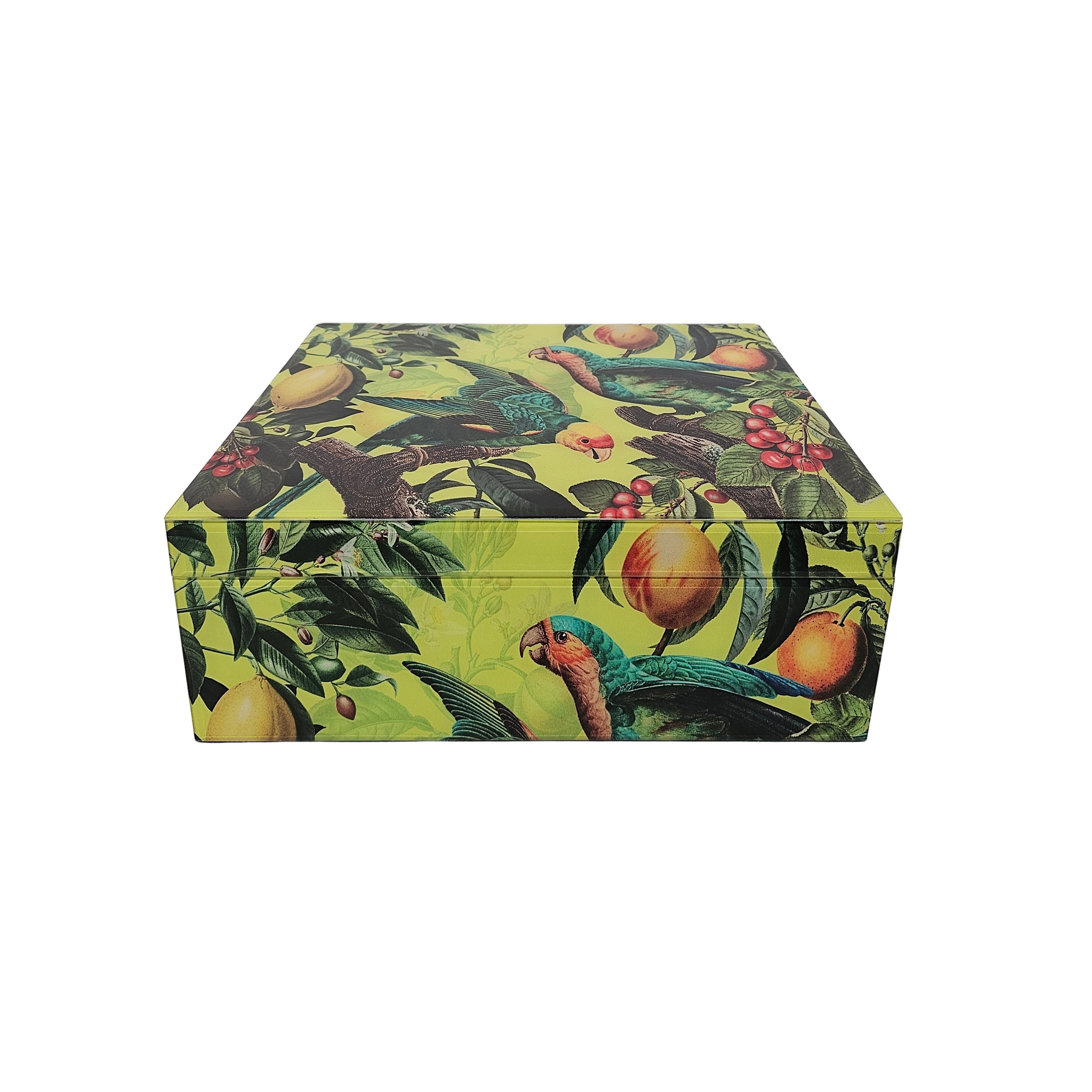 Tropical Parrot Storage Box | Large