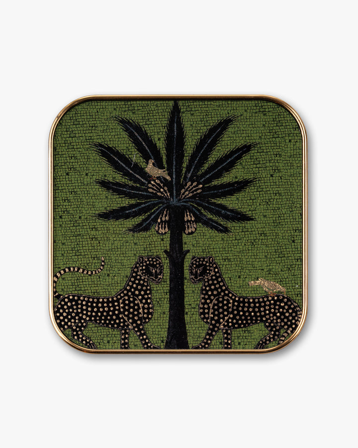 Imperial Leopard Coaster | Green