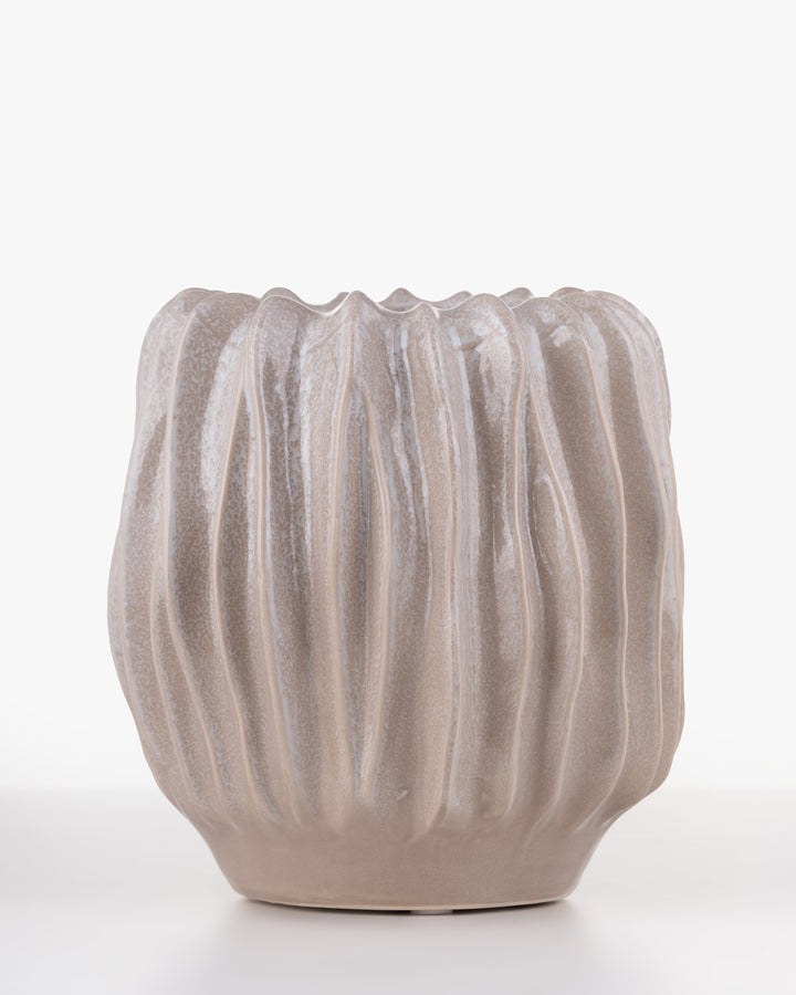 Dune Wave Ceramic Vase | Small