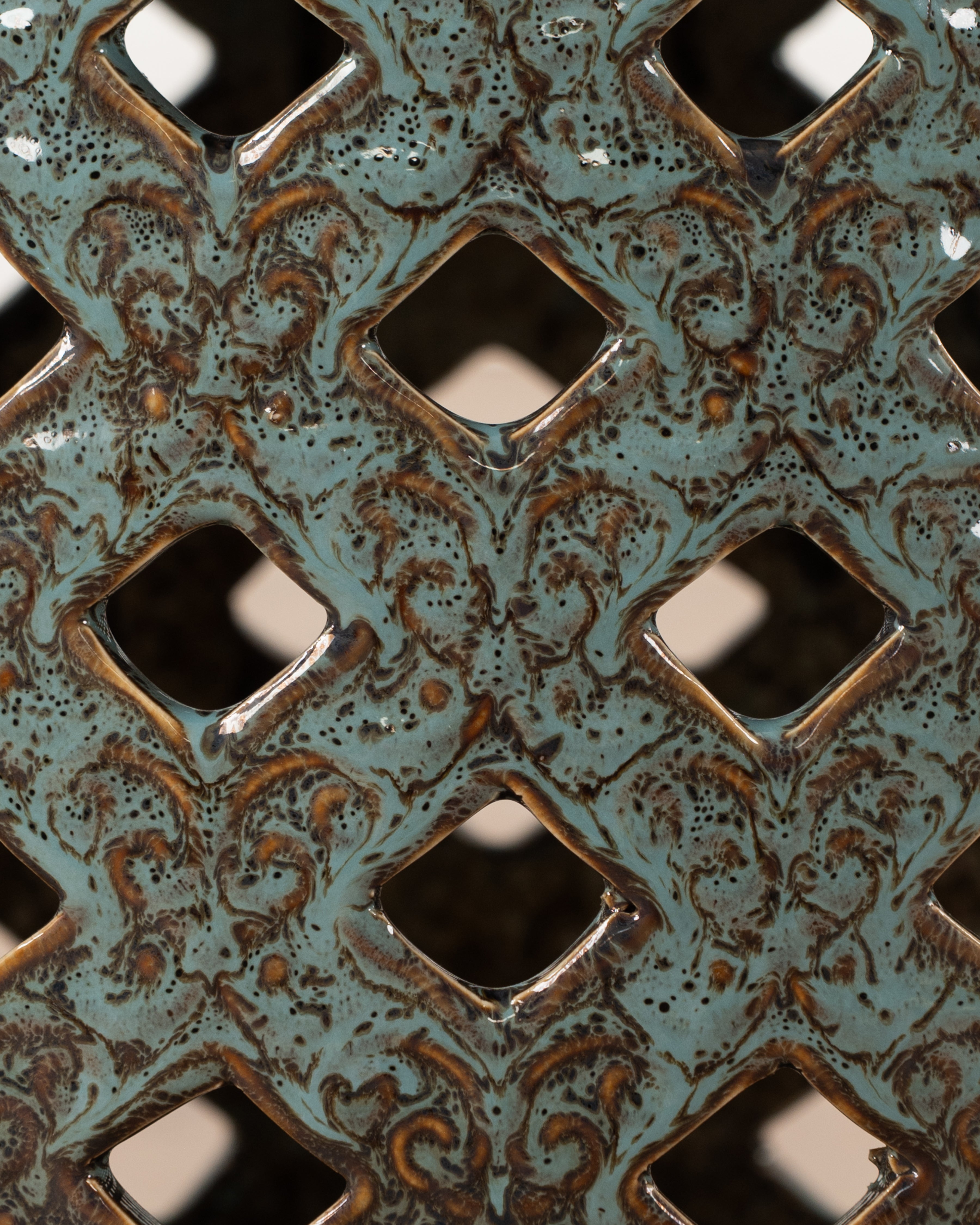 Celadon Ceramic Stool | Green