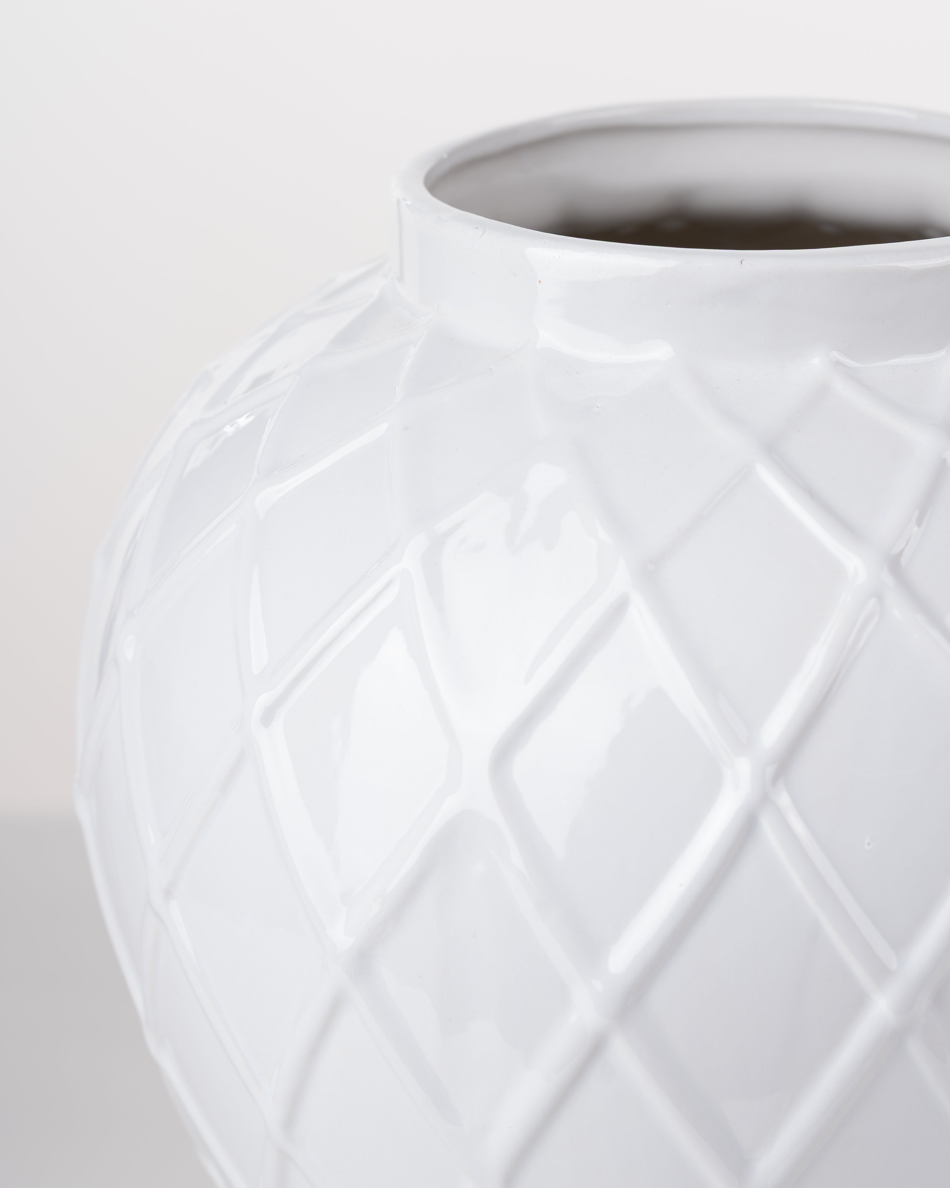 Lattice Ceramic Ginger Jar