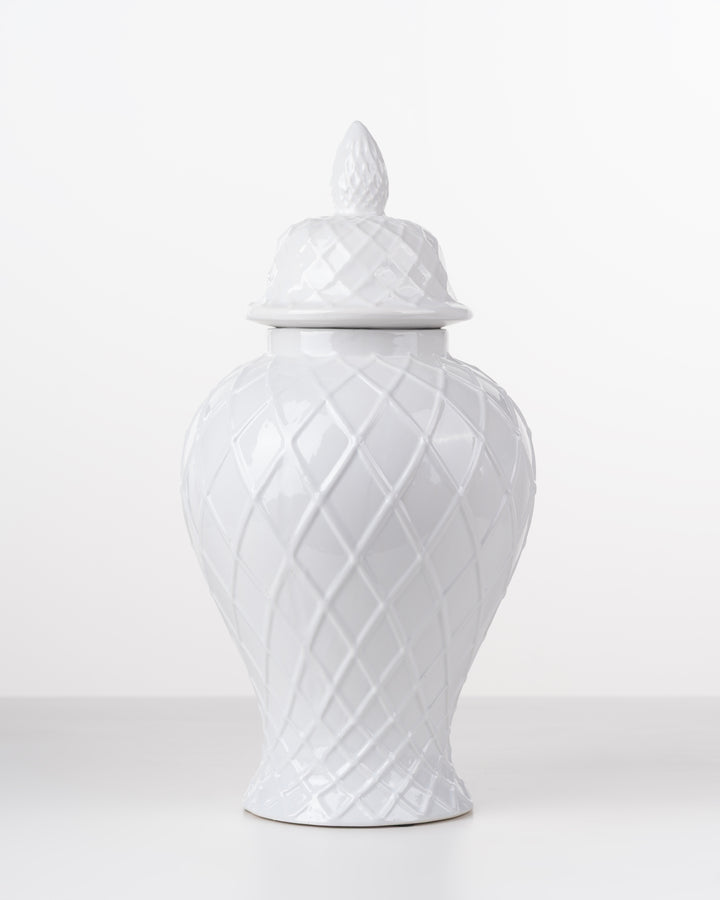 Lattice Ceramic Ginger Jar