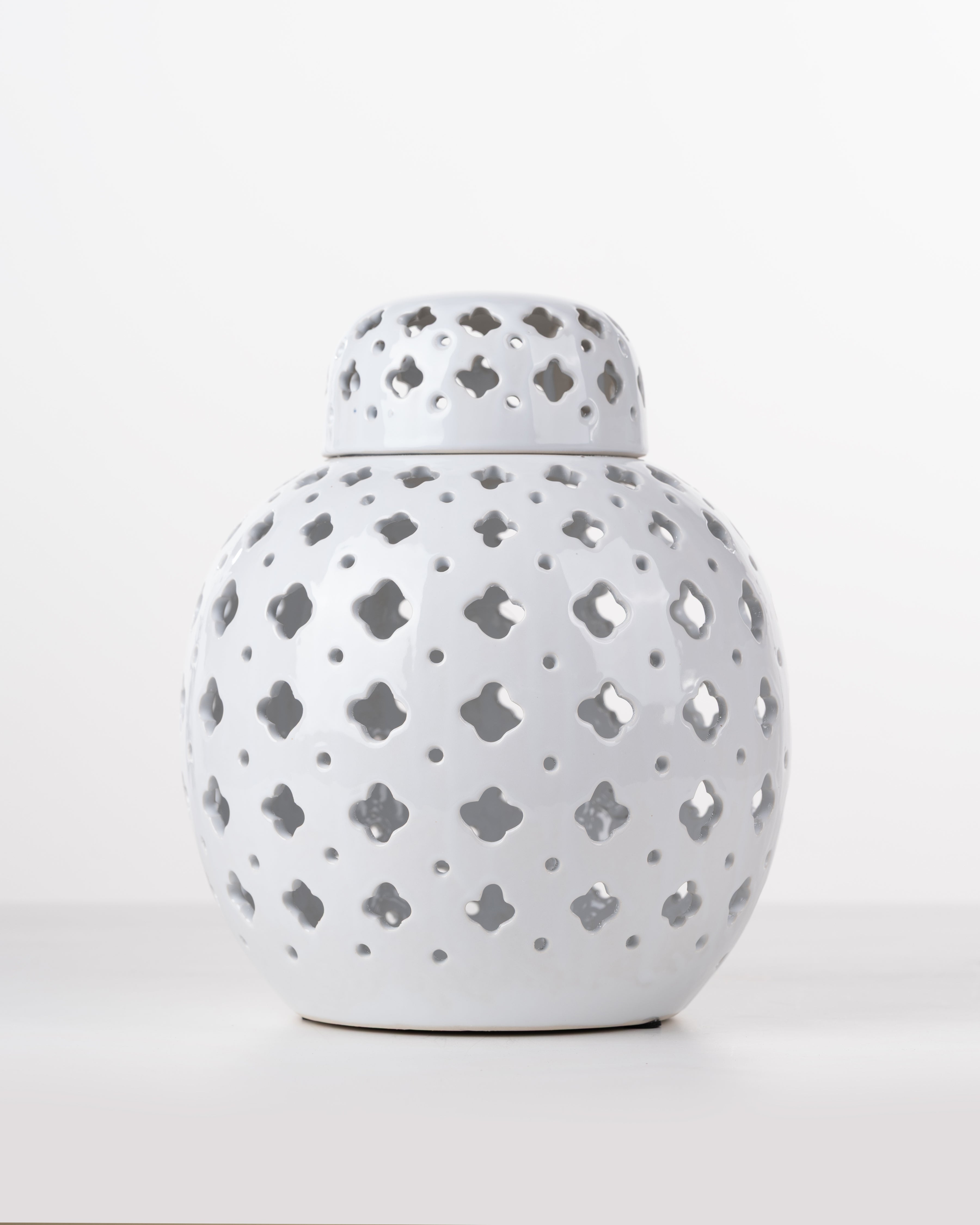 Ivory Cut-Out Jar