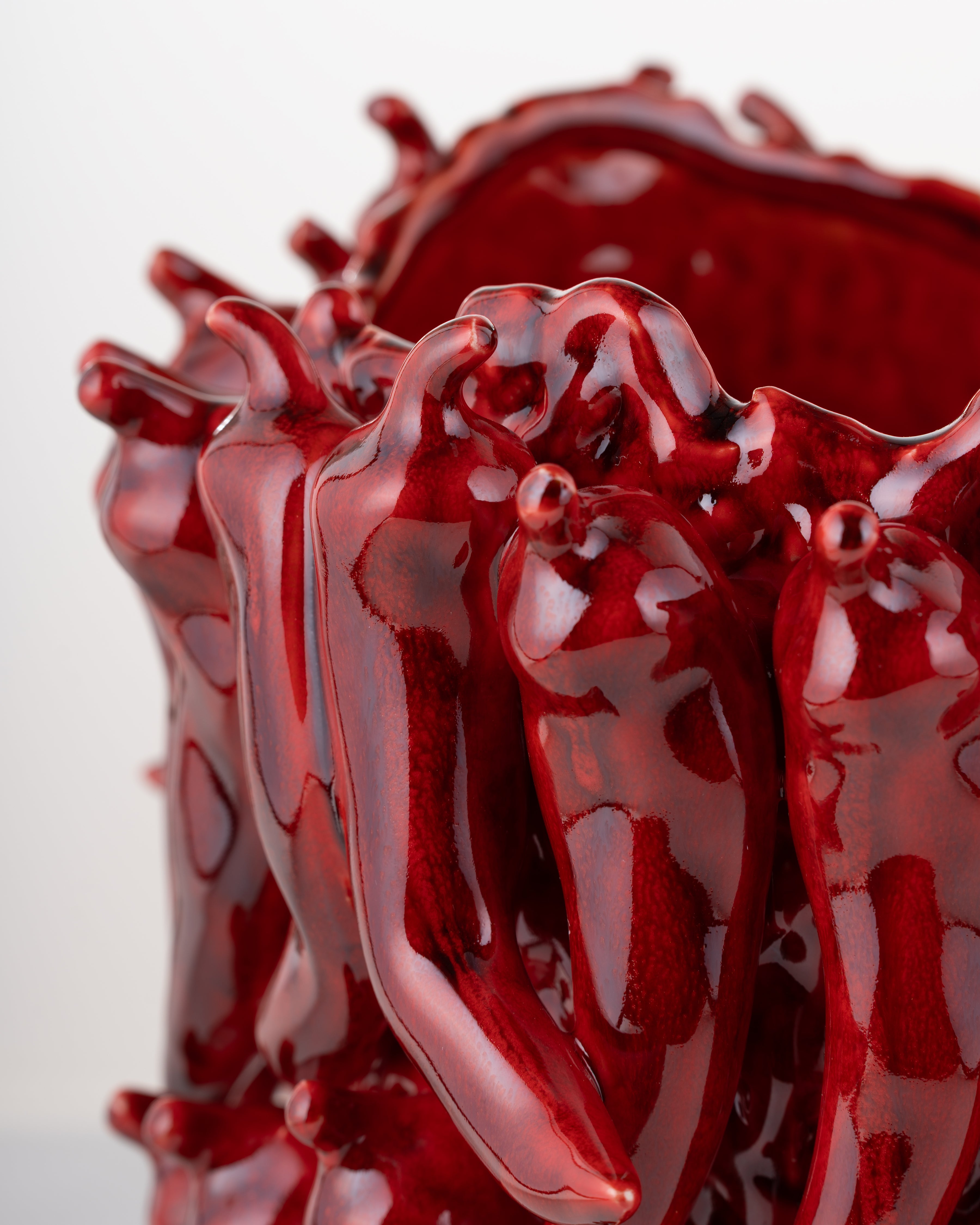 Scarlet Chilli Ceramic Vase