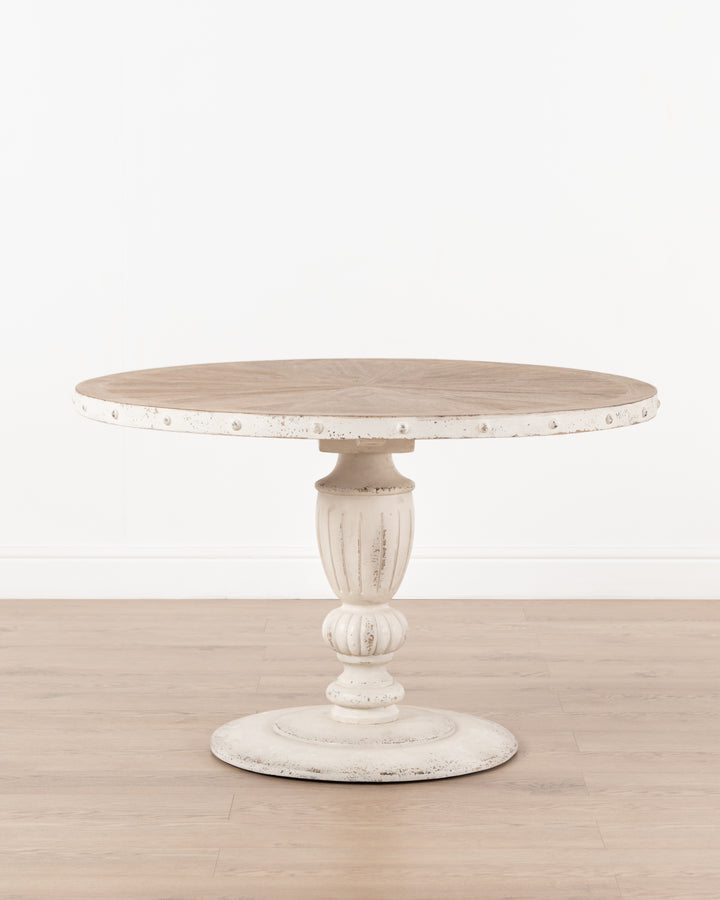 TABLE ROUND ATHENAIS WHT