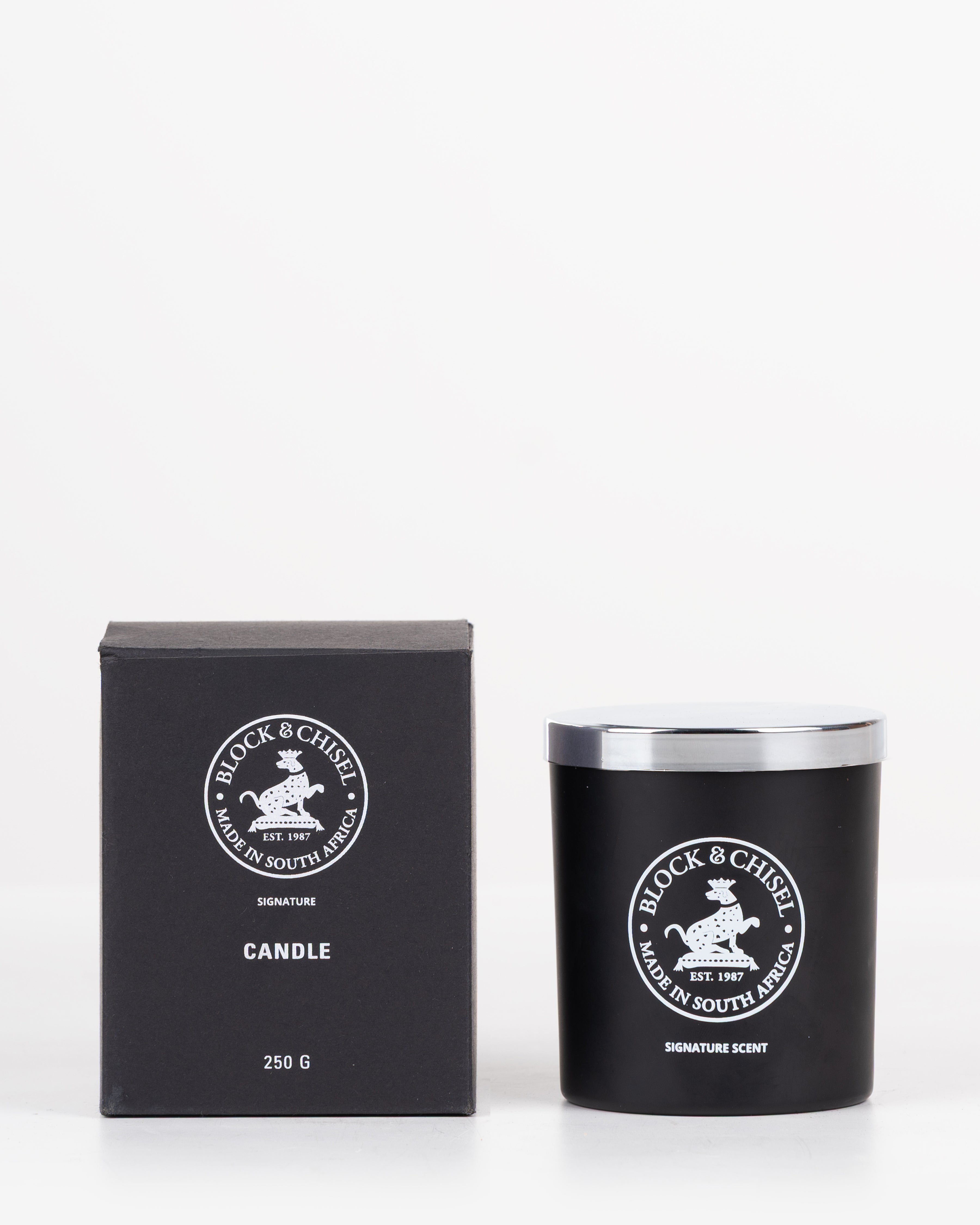 Block and Chisel Signature Scent | Candle Black