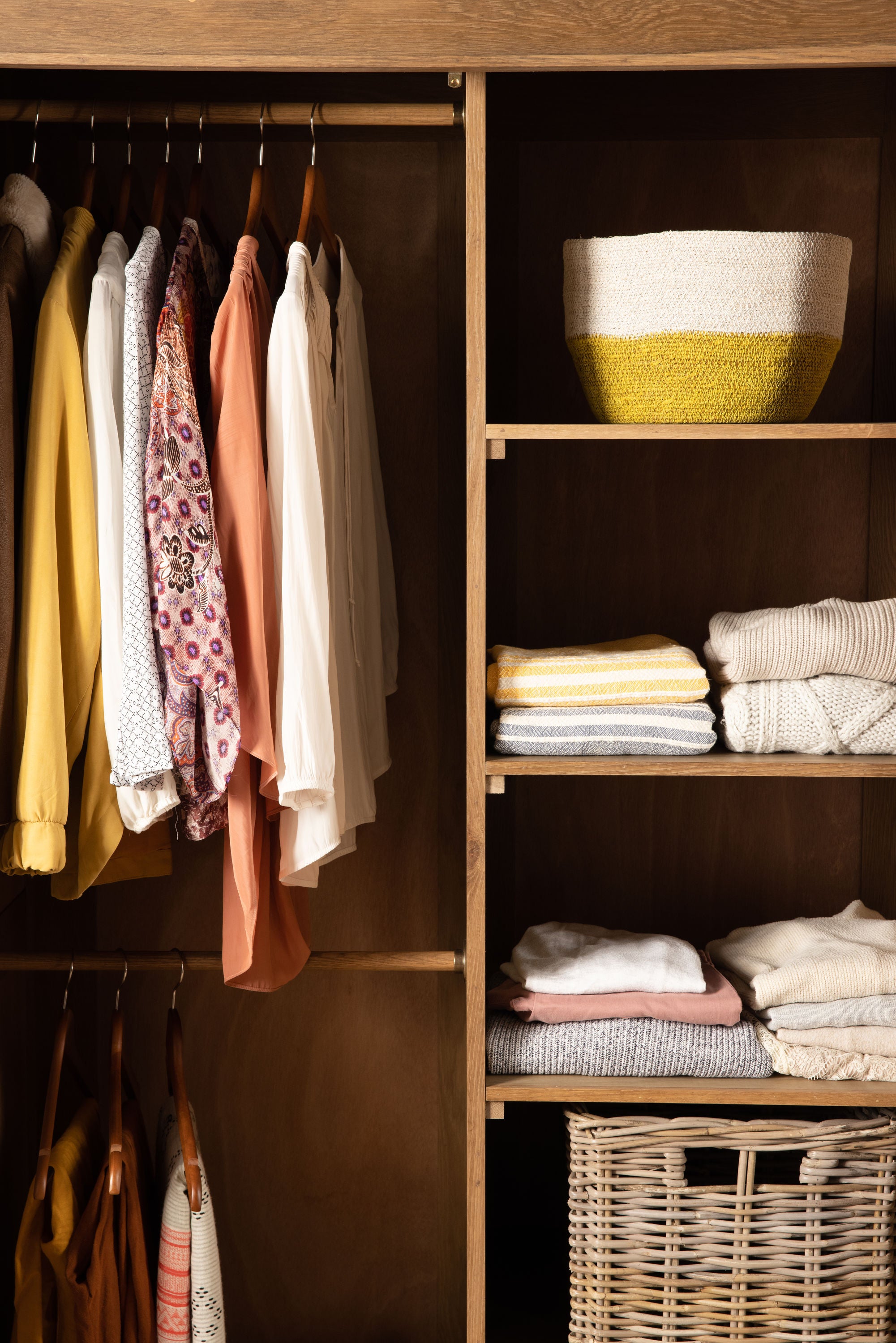 Normandy Wardrobe | Hanging & Shelves