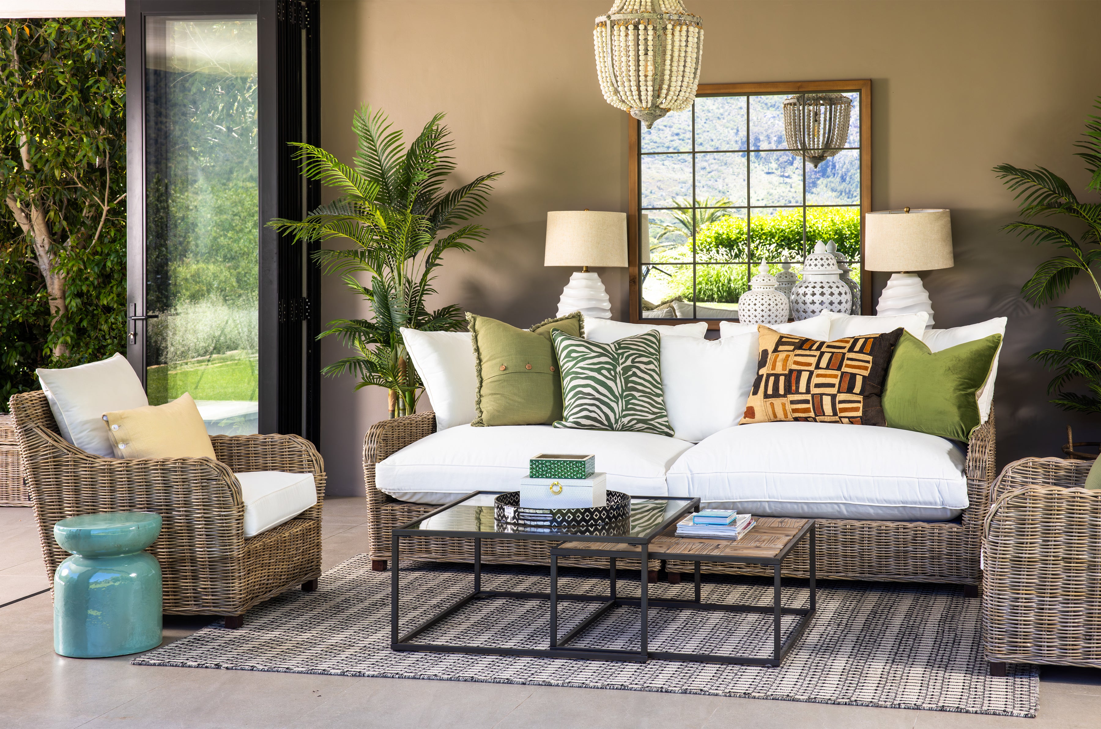 Cape Cane 3 seater Sofa