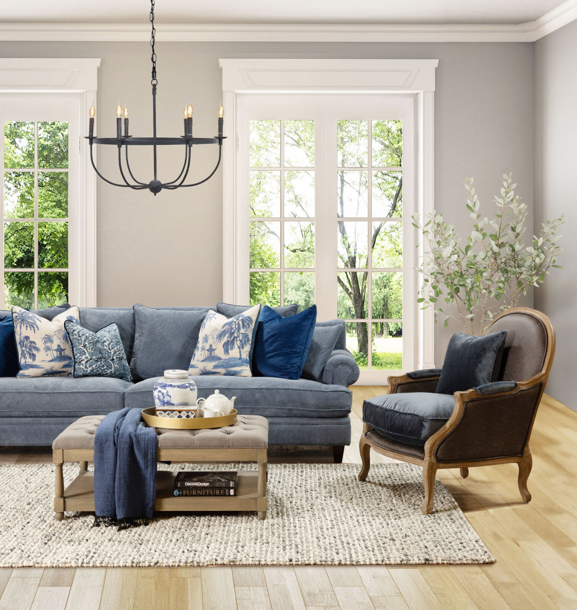 Penelope Accent Chair | Brown PU