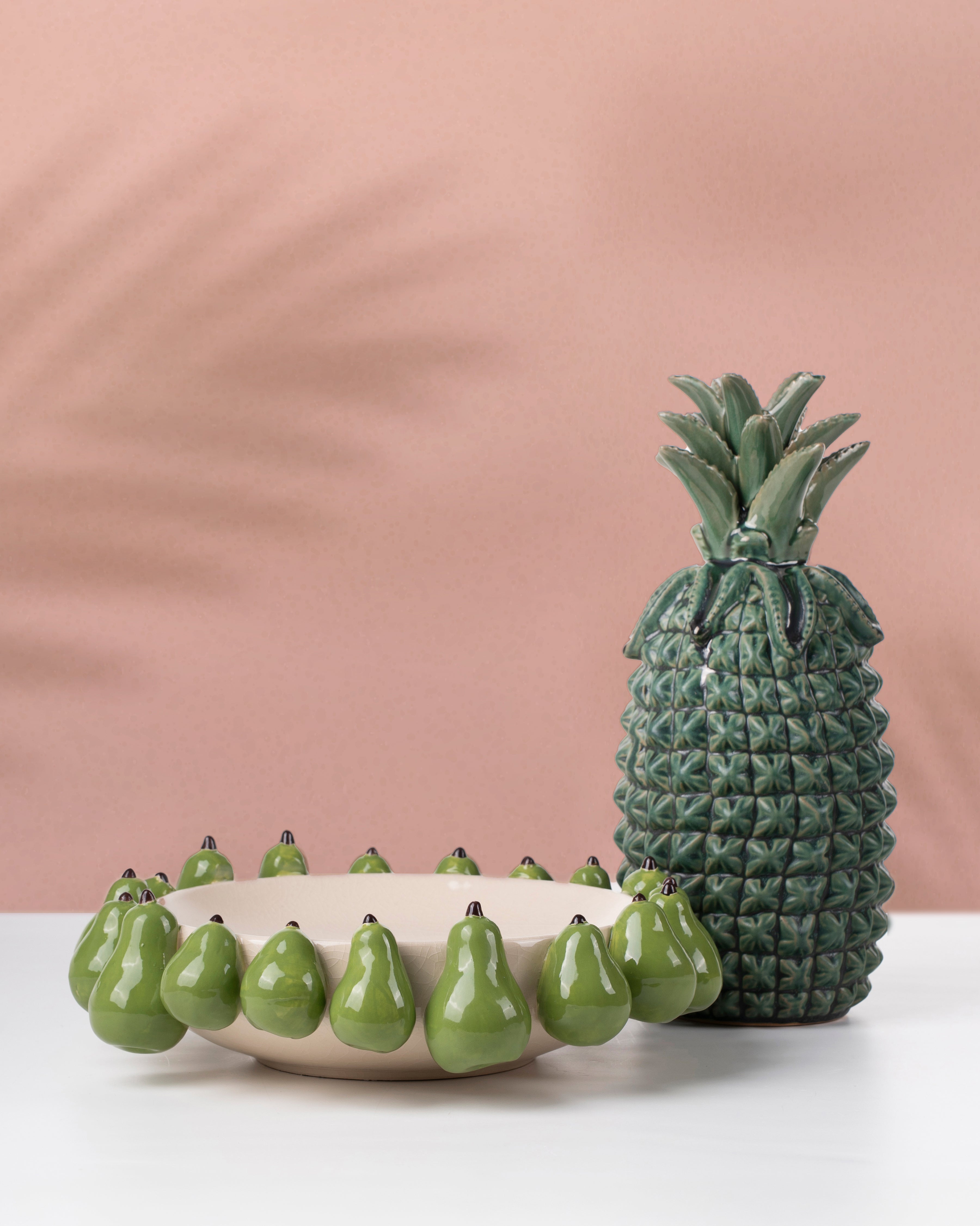 Green Ceramic Pineapple