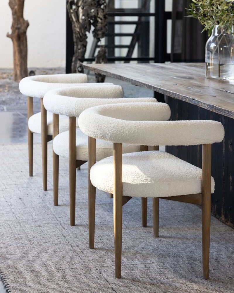 Anele Boucle dining chair