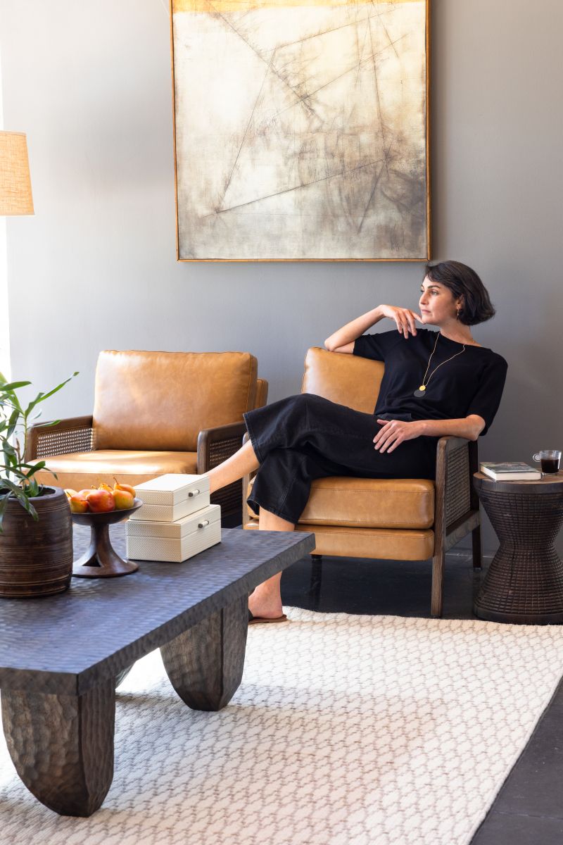 Izara armchair | Leather