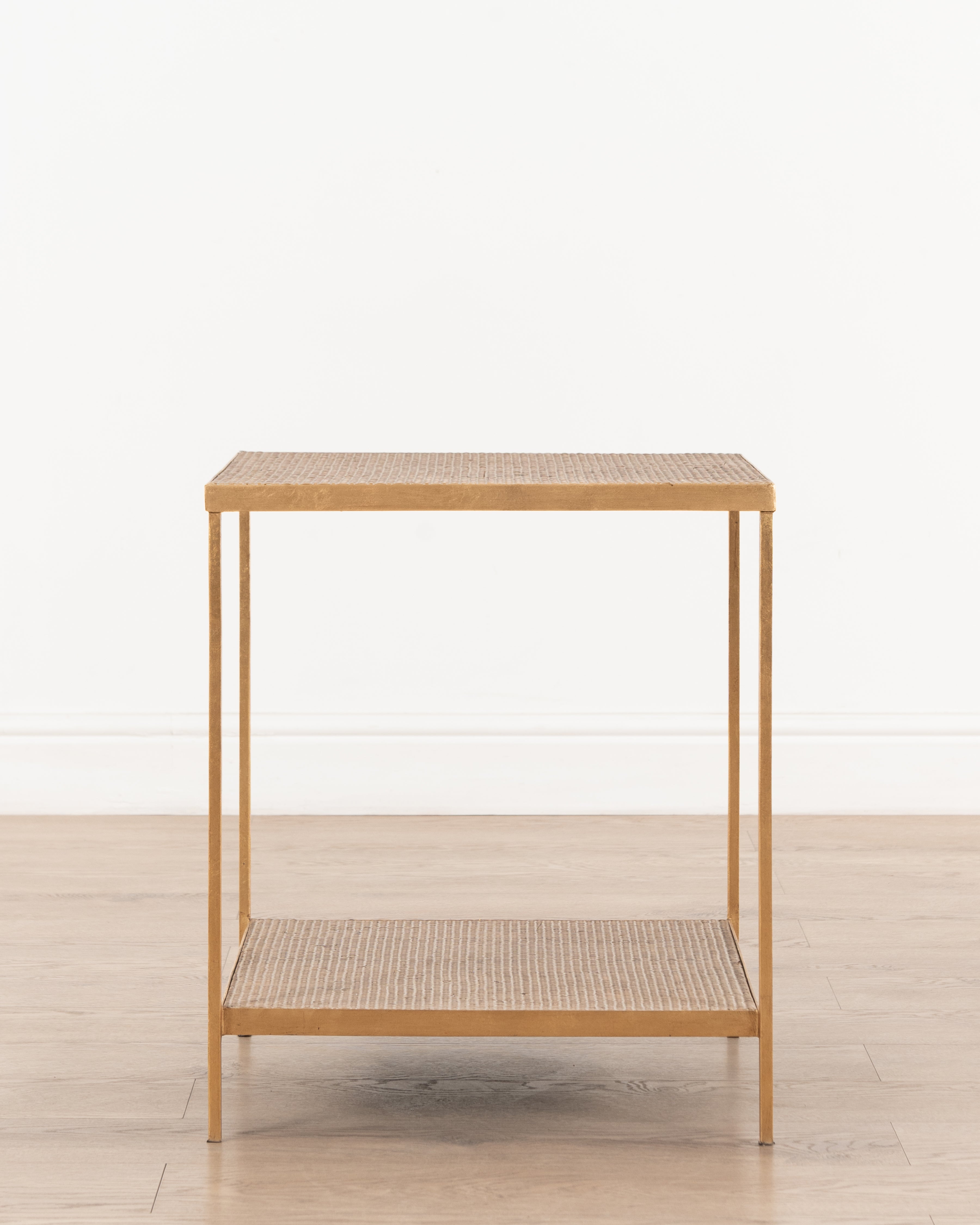Sardinia Square Side table | White wash Rattan