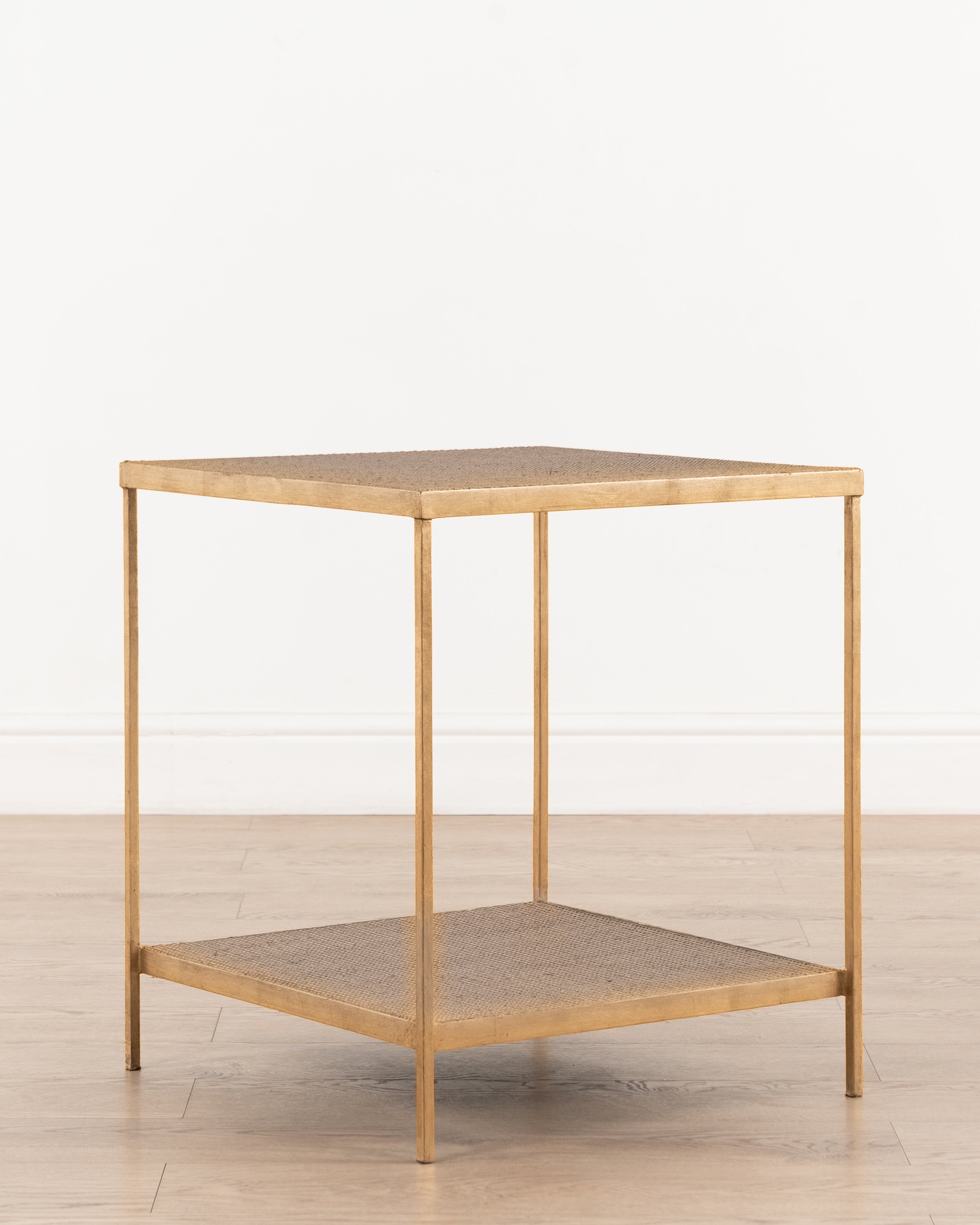 Sardinia Square Side table | White wash Rattan