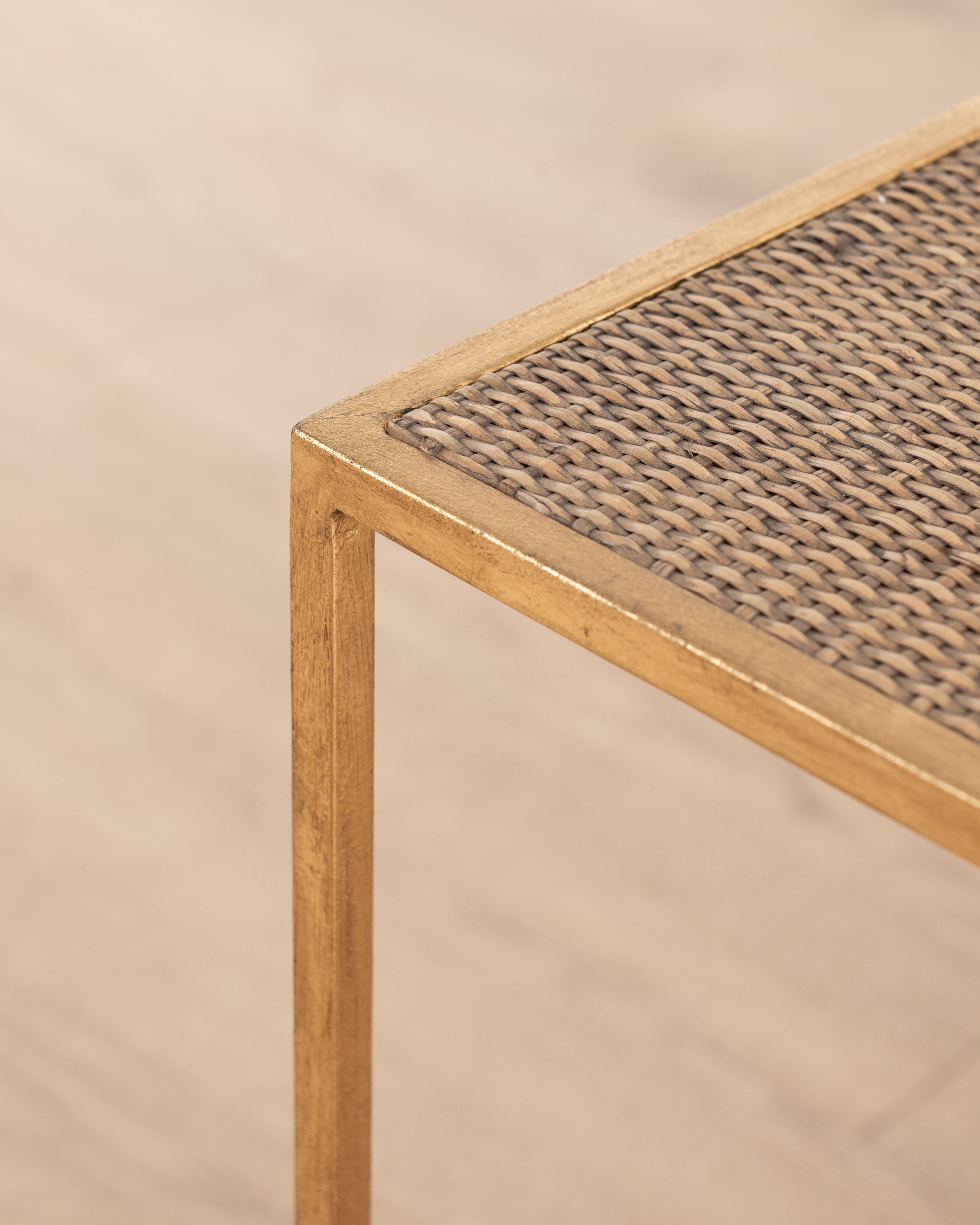 Sardinia Rectangle Side Table | Natural Rattan