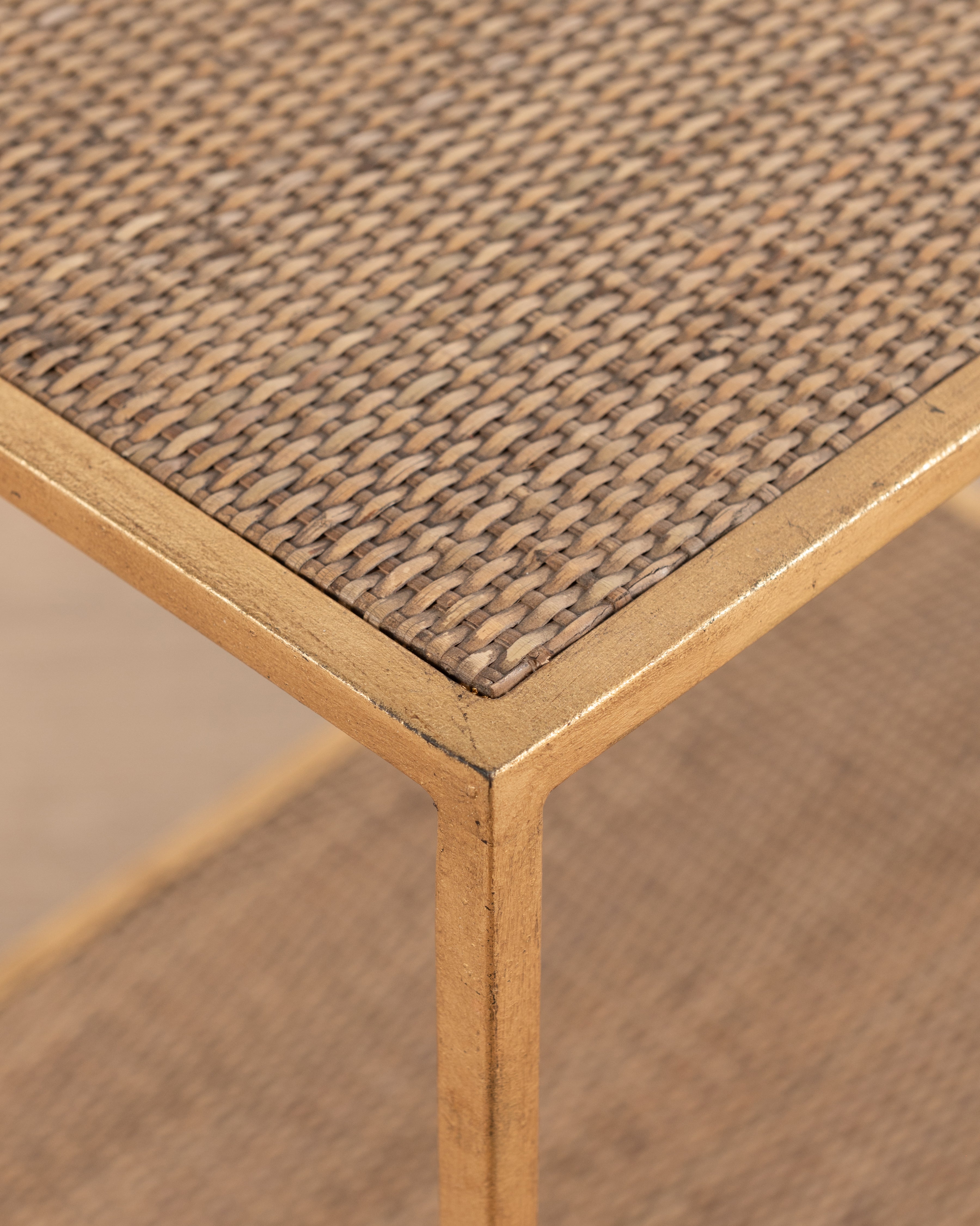 Sardinia Rectangle Side Table | Natural Rattan