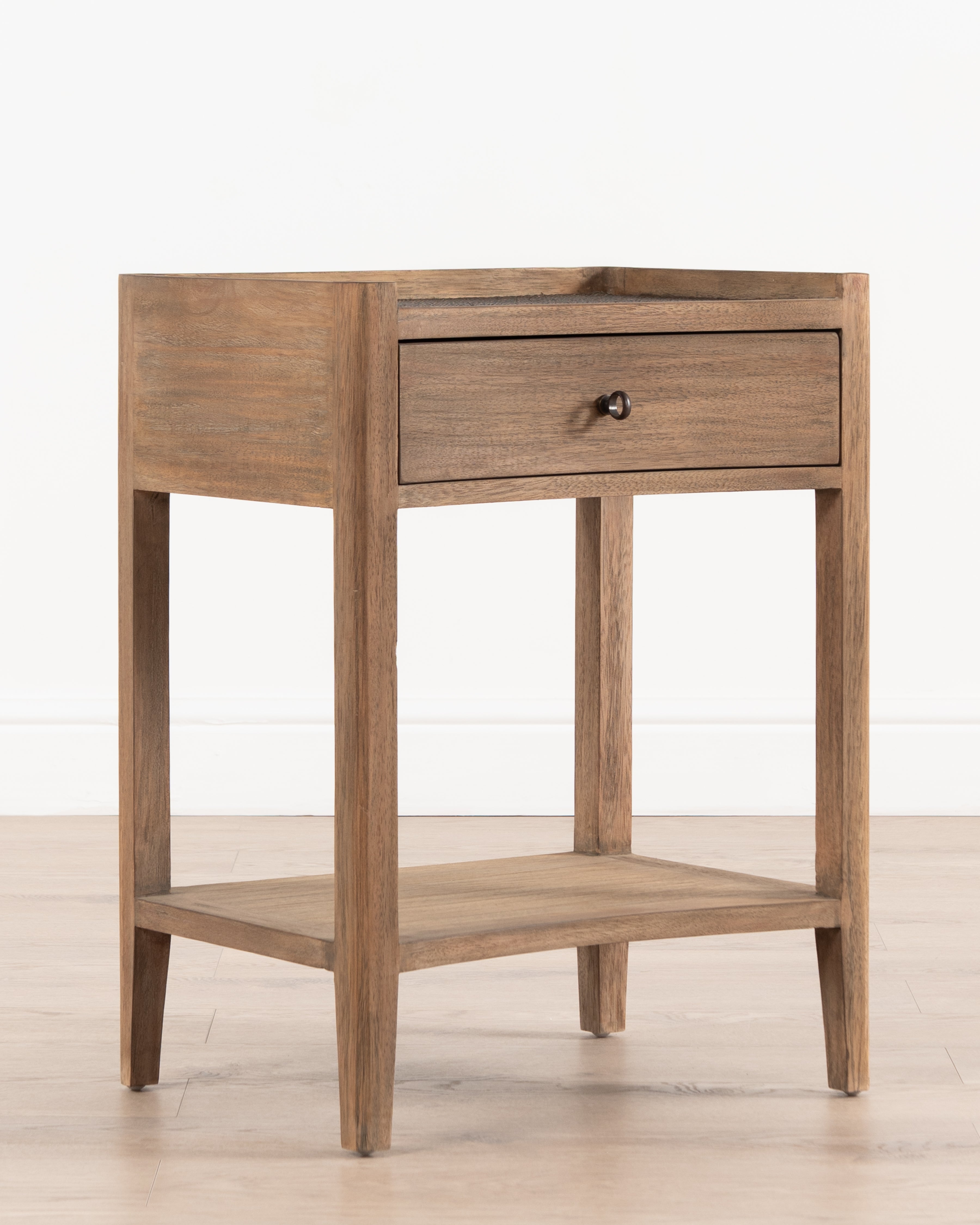 Plantation Bedside Table | 1 Drawer - Natural