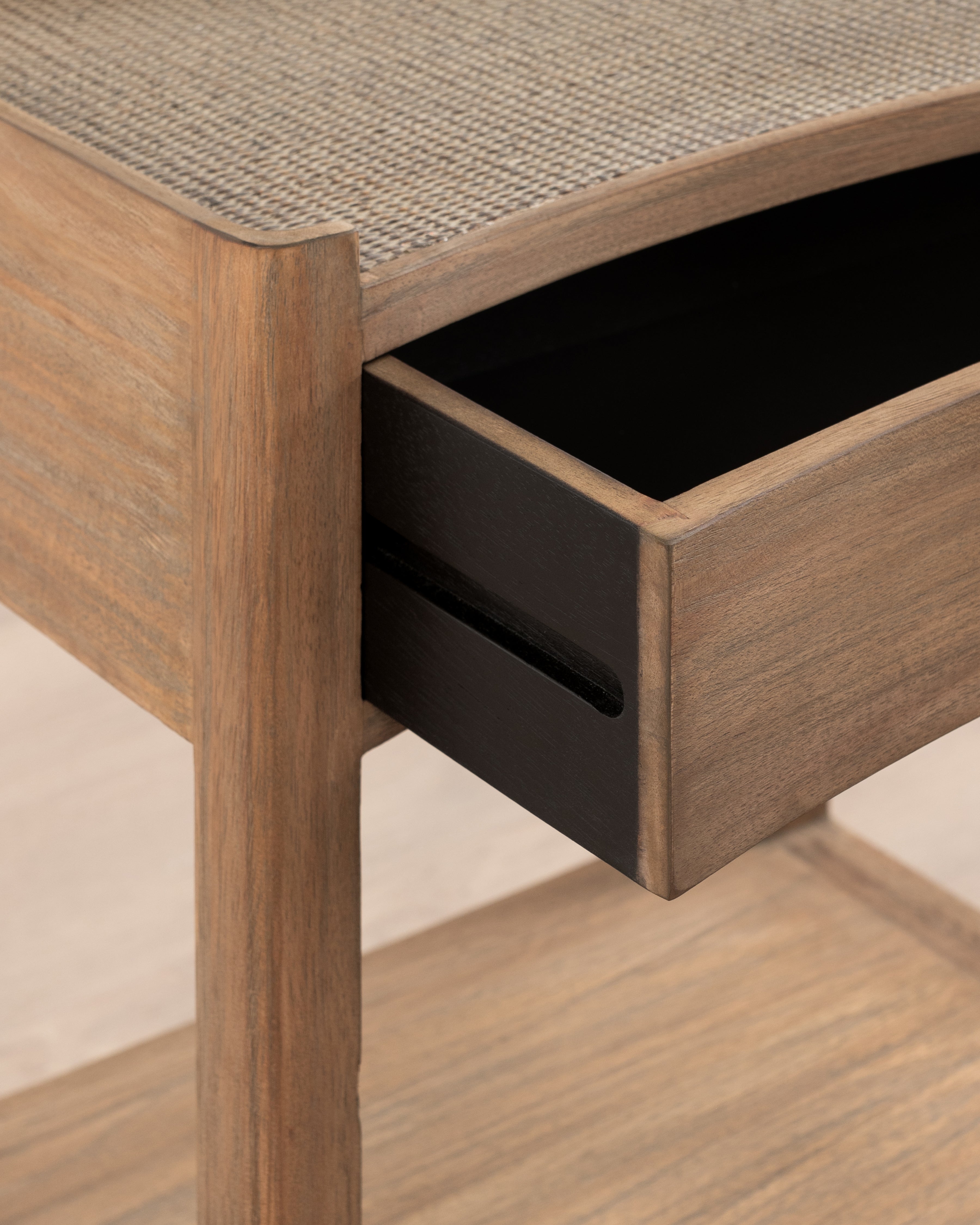 Plantation Bedside Table | 1 Drawer - Natural