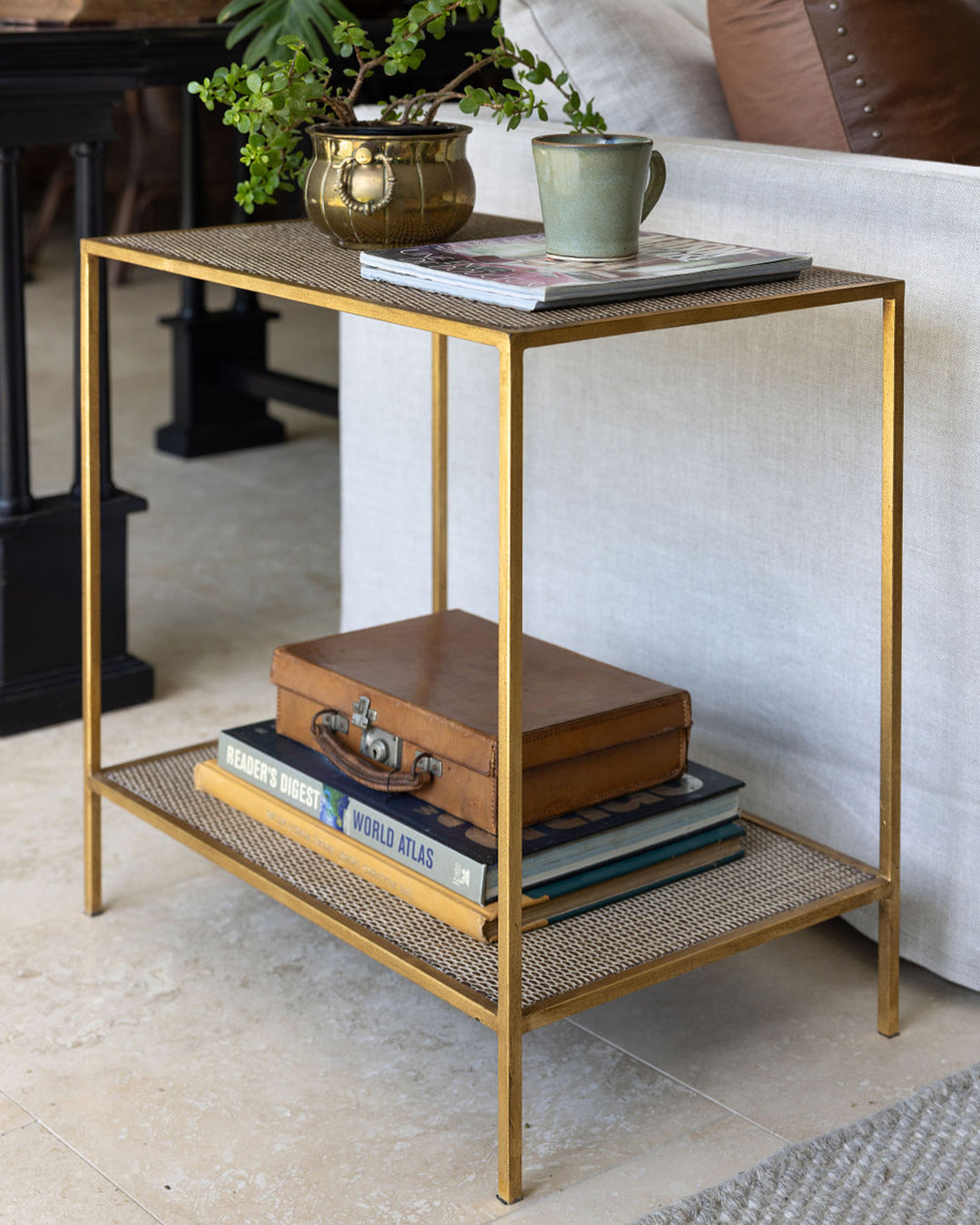 Sardinia Side table | Natural Rattan