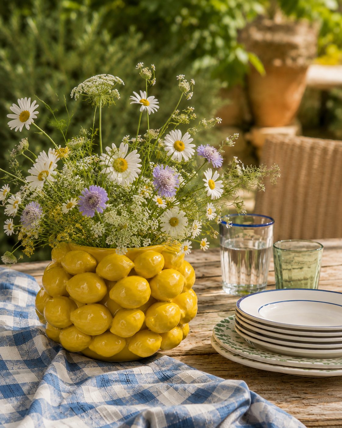 Lemon Ceramic Vase | Small