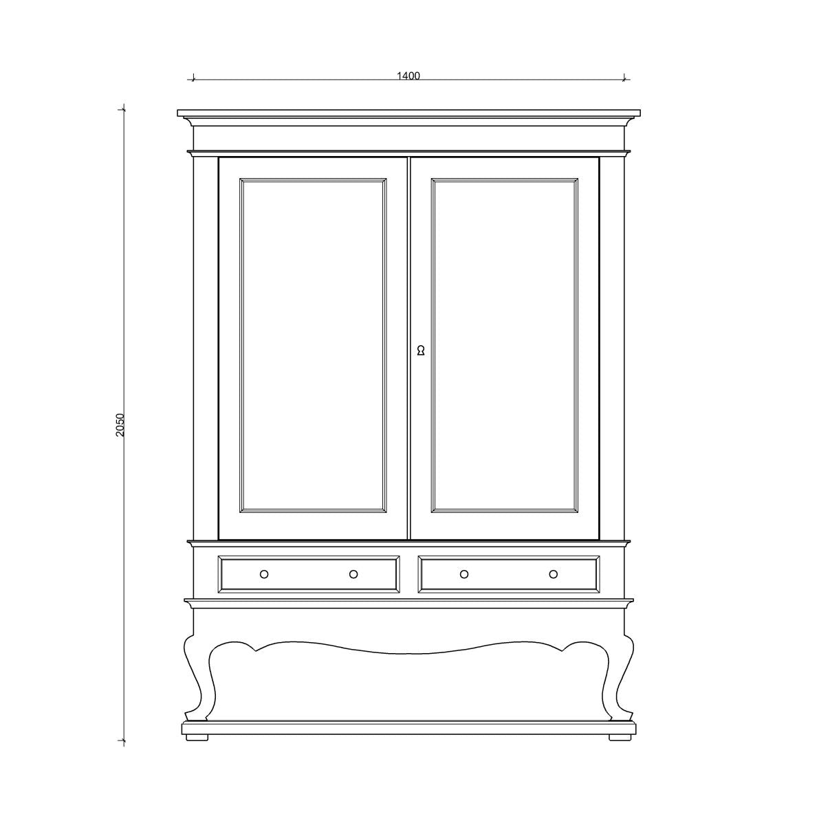 Shanghai drinks cabinet | Black Lacquer