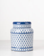 Cobalt Lattice Ginger Jar | Medium